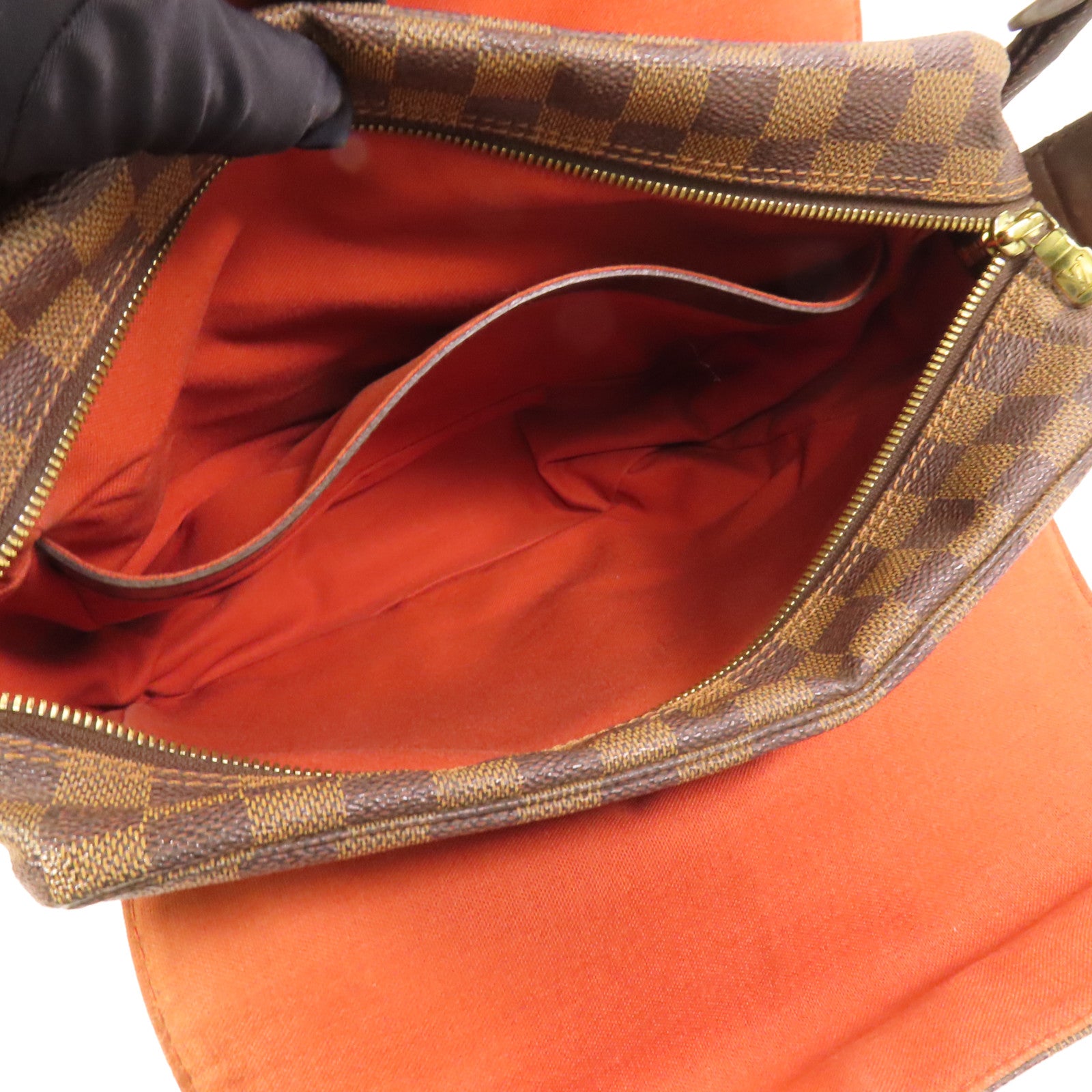 LOUIS VUITTON Damier Naviglio金扣肩背袋