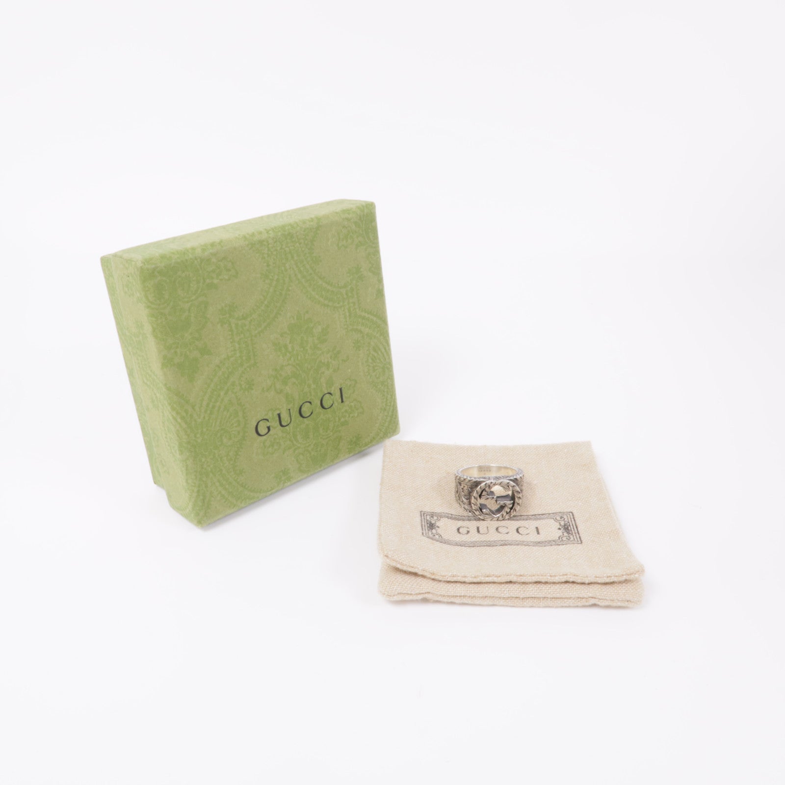 GUCCI 925純銀Ring戒指Gucci#16 US#7.5