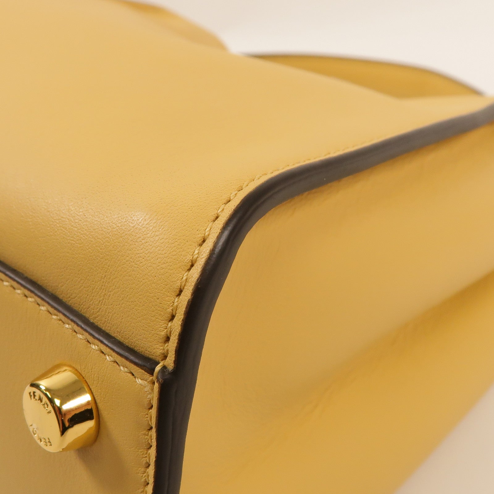 FENDI 牛皮皮革Peekaboo手挽肩背兩用袋