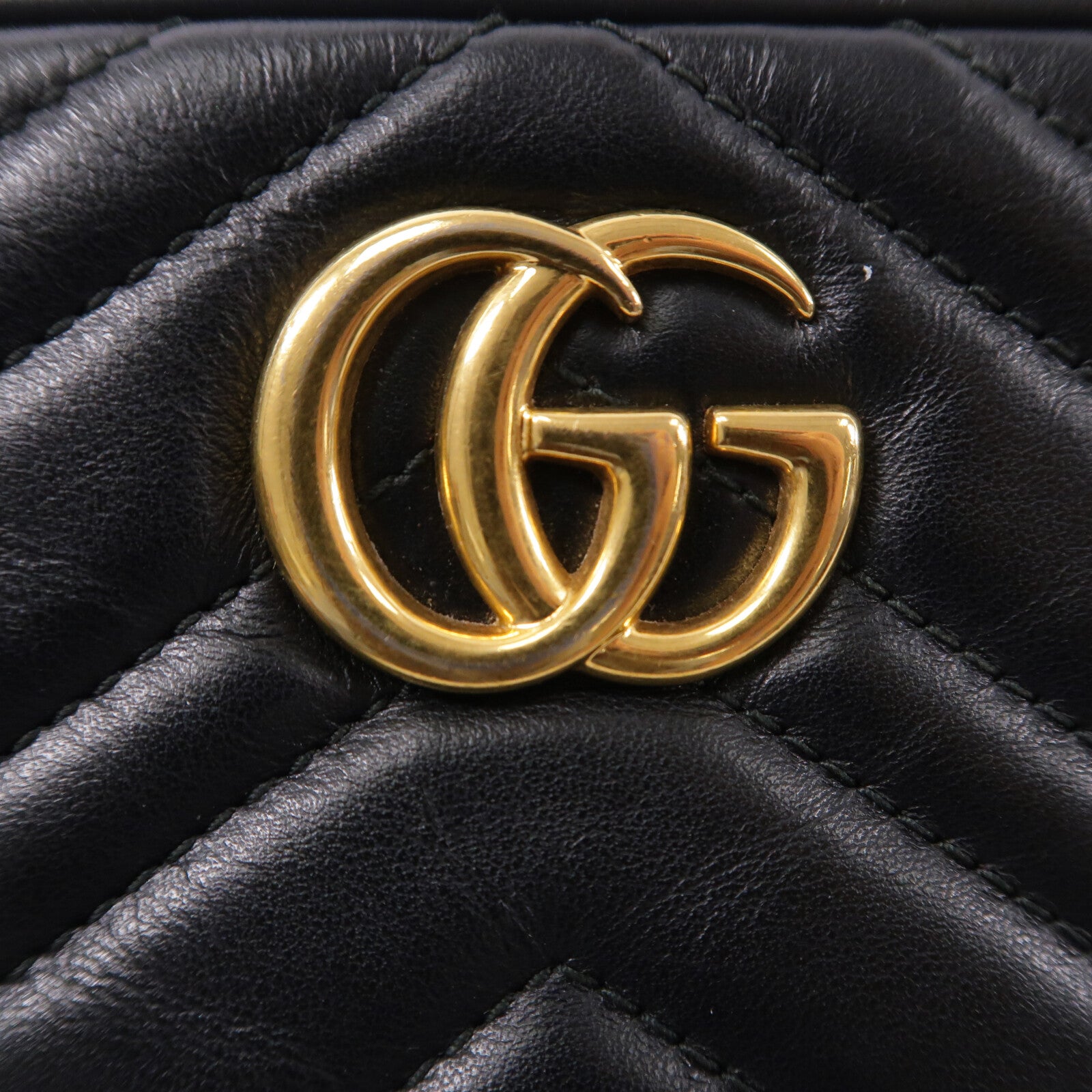 GUCCI 牛皮皮革GG Marmont Bag鏈帶肩背袋