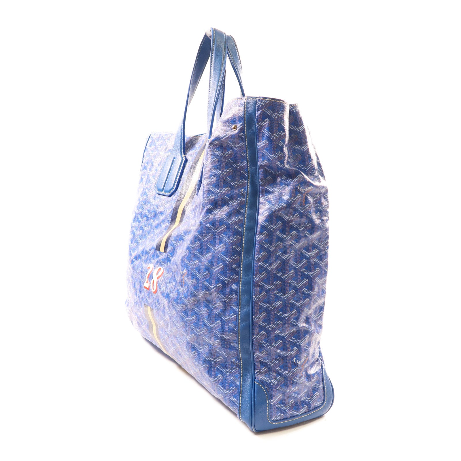 GOYARD 塗層帆布2Way Shoulder銀扣手挽肩背兩用袋