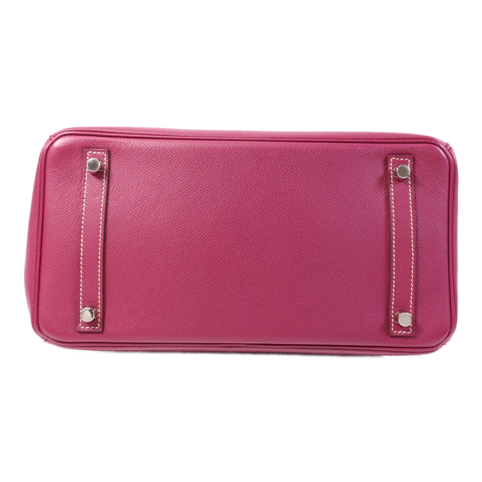 HERMES Epsom皮革Birkin 30銀扣手挽袋Tosca/Rose Tyrien