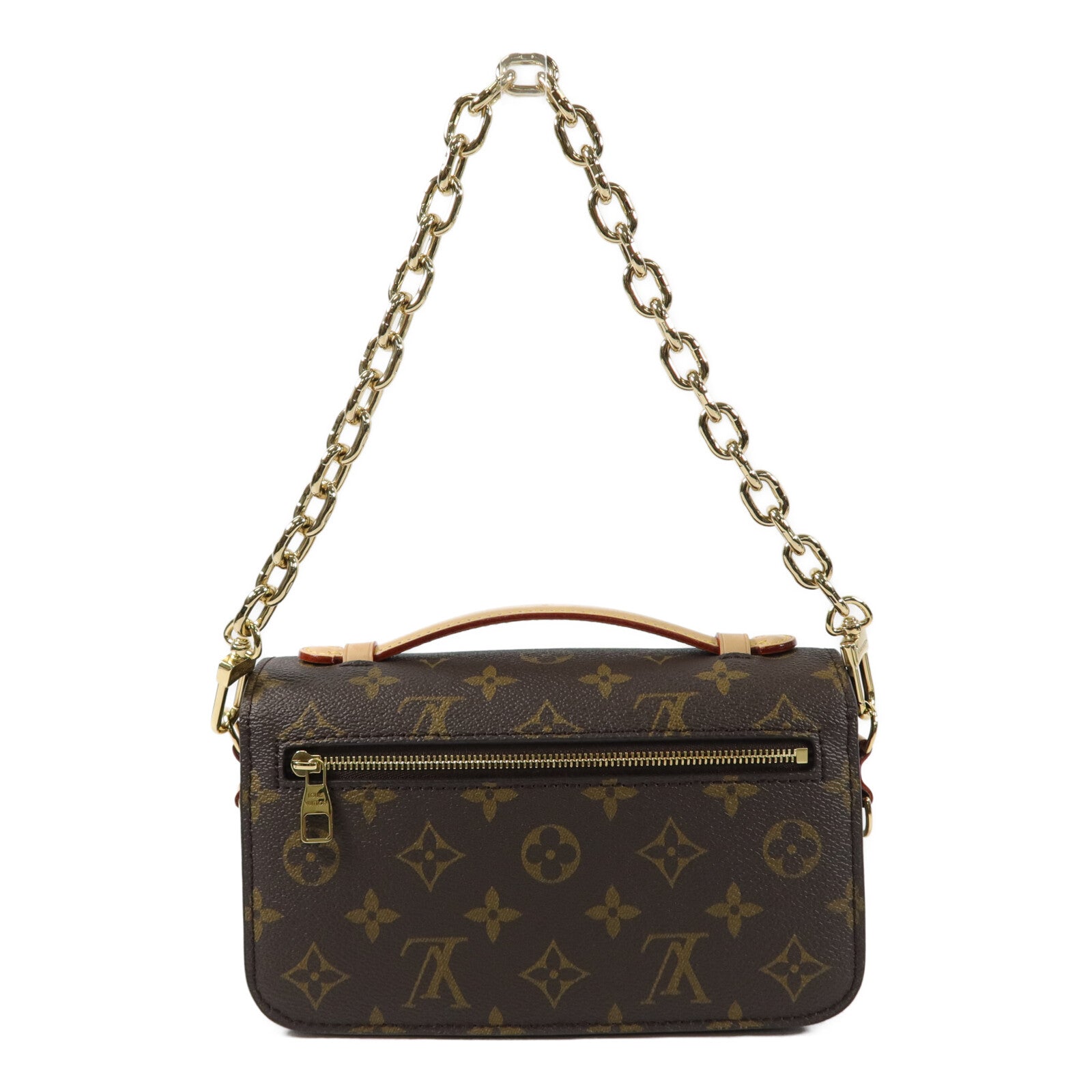 LOUIS VUITTON Monogram Pochette Metis East West手挽肩背兩用袋