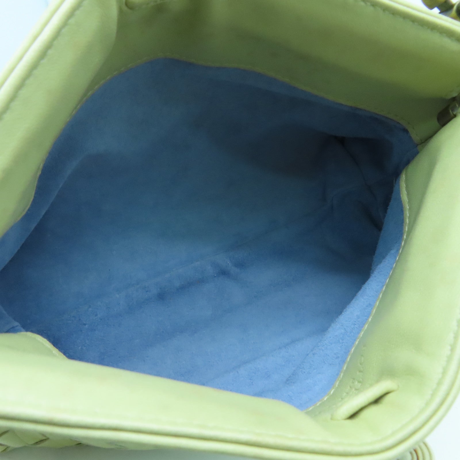 BOTTEGA VENETA 【激減優惠】羊皮皮革Shoulder Bag金扣肩背袋淺黃色