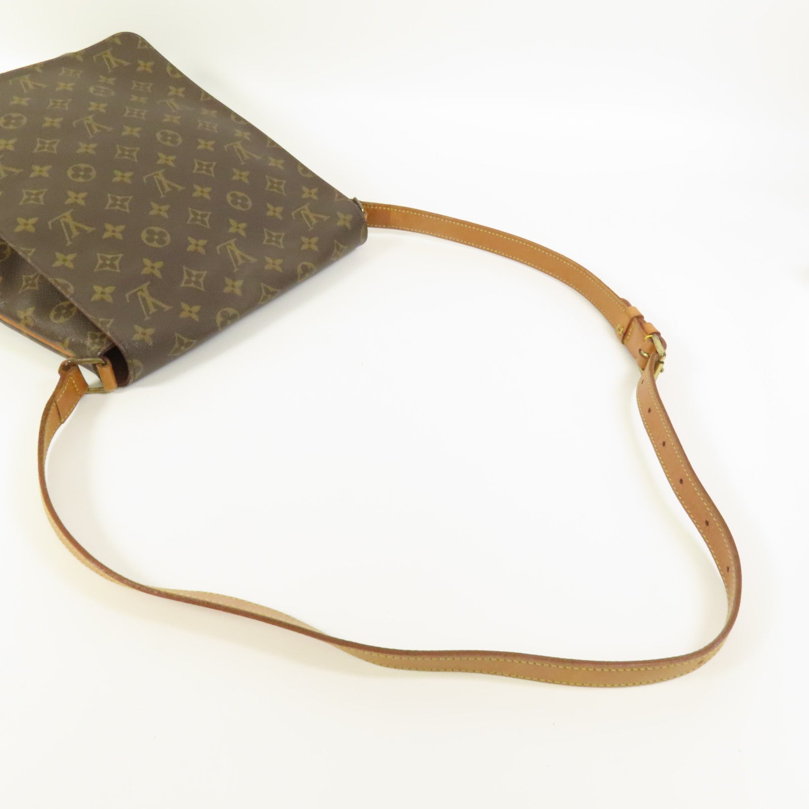 LOUIS VUITTON Monogram Musette金扣肩背袋