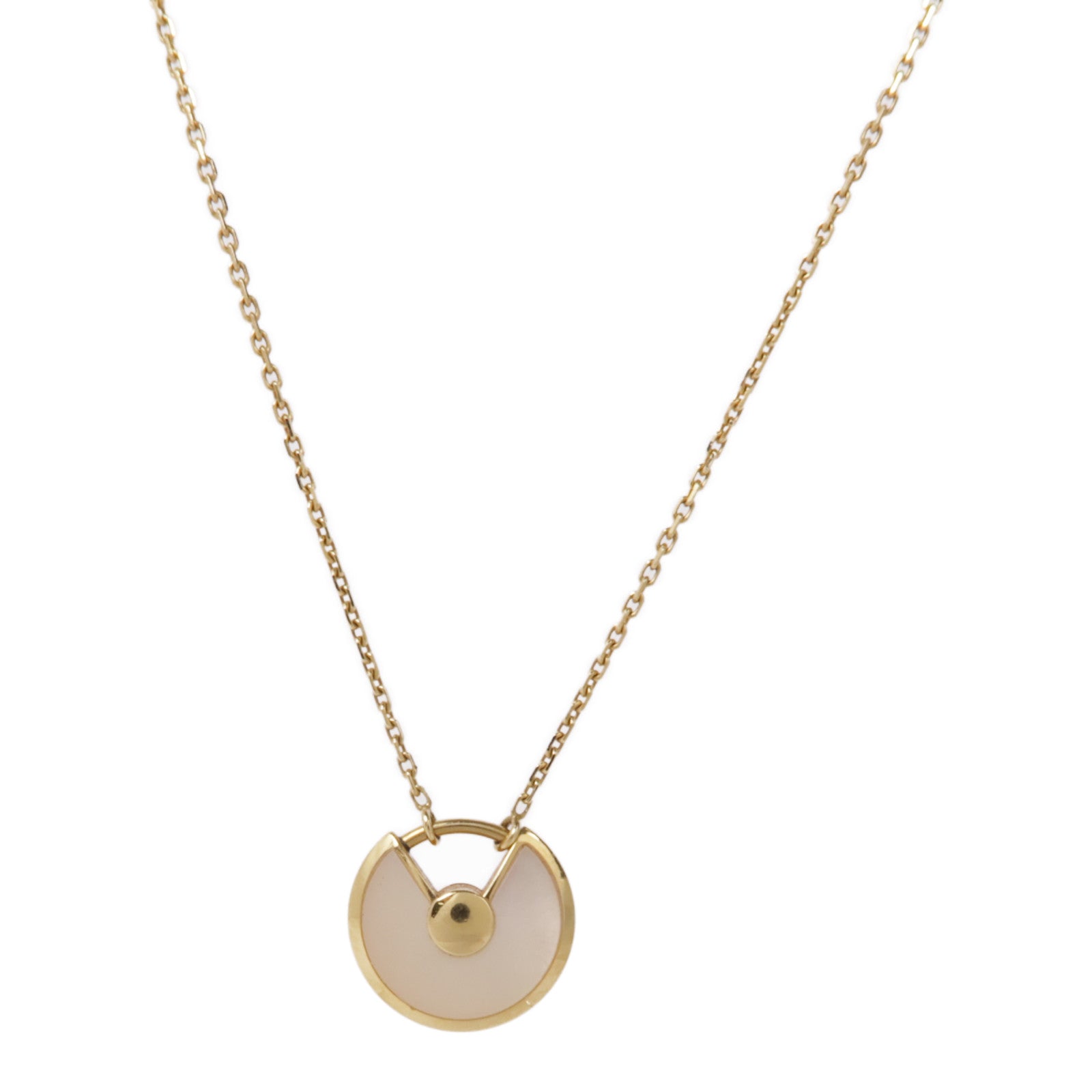 CARTIER 18K黃金/珍珠母Amulette de Cartier項鍊