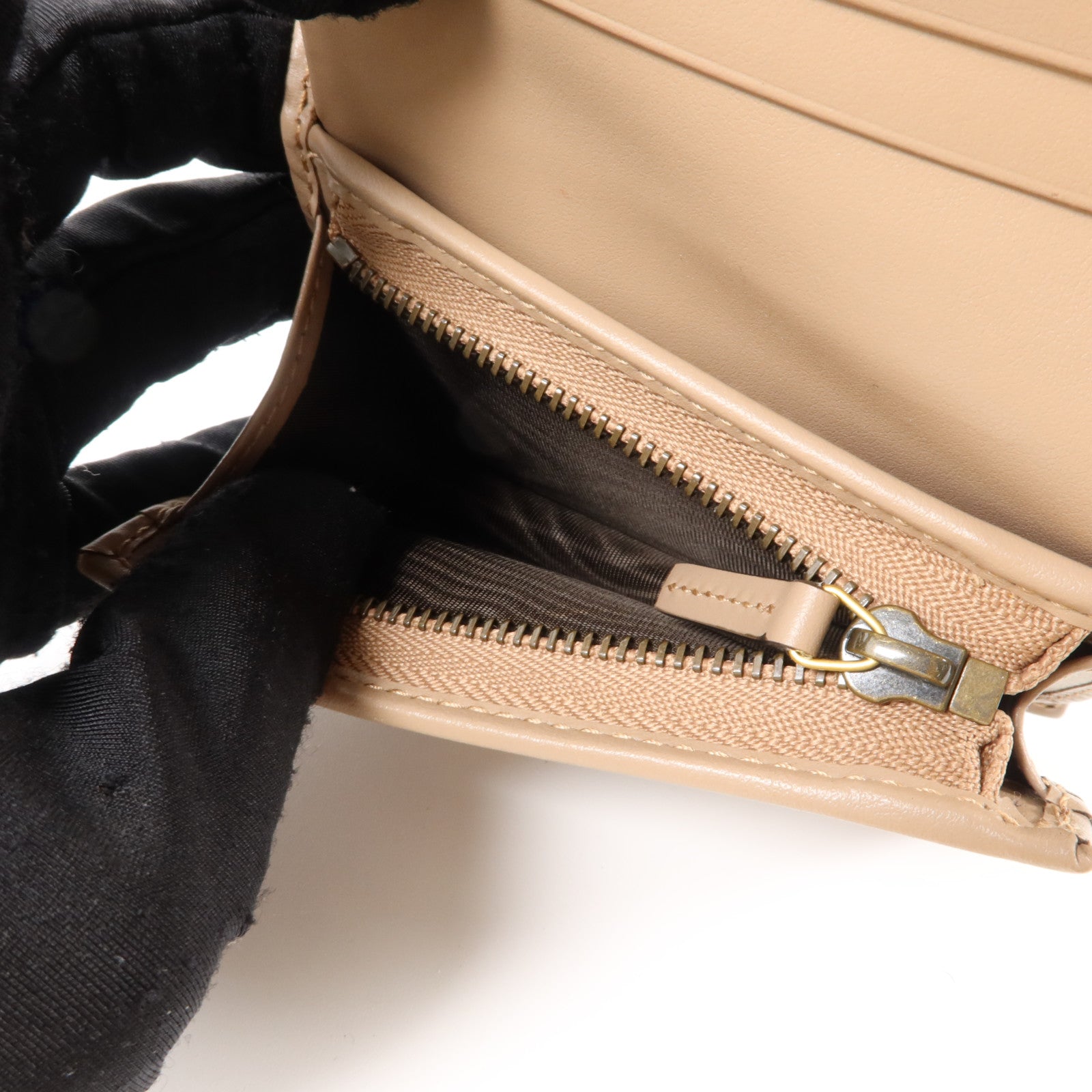 GUCCI 牛皮皮革GG Marmont Card Case Wallet金扣錢包