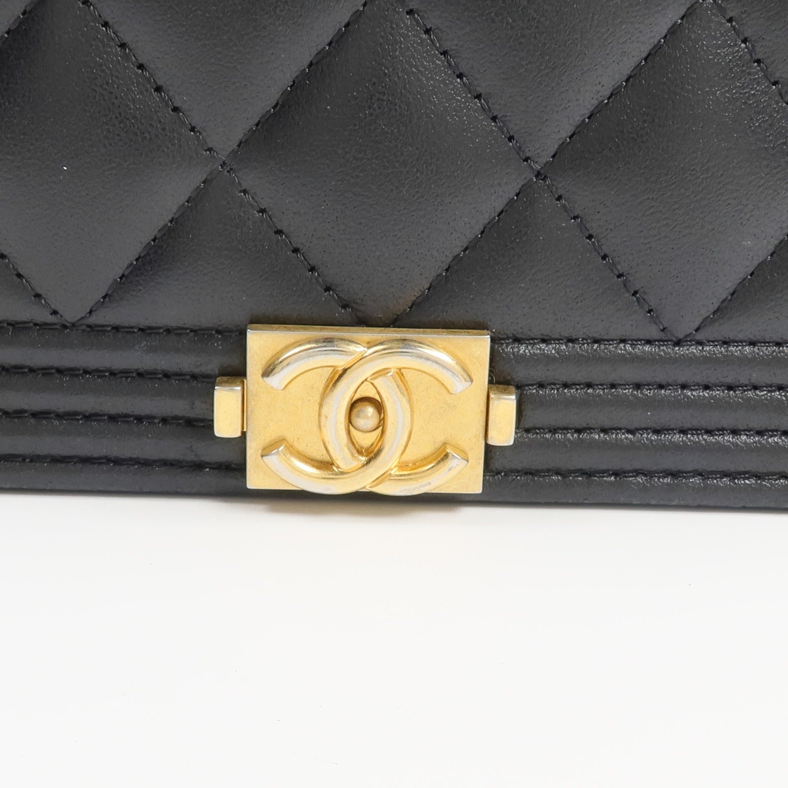 CHANEL 牛皮皮革Boy Chanel Wallet長錢包