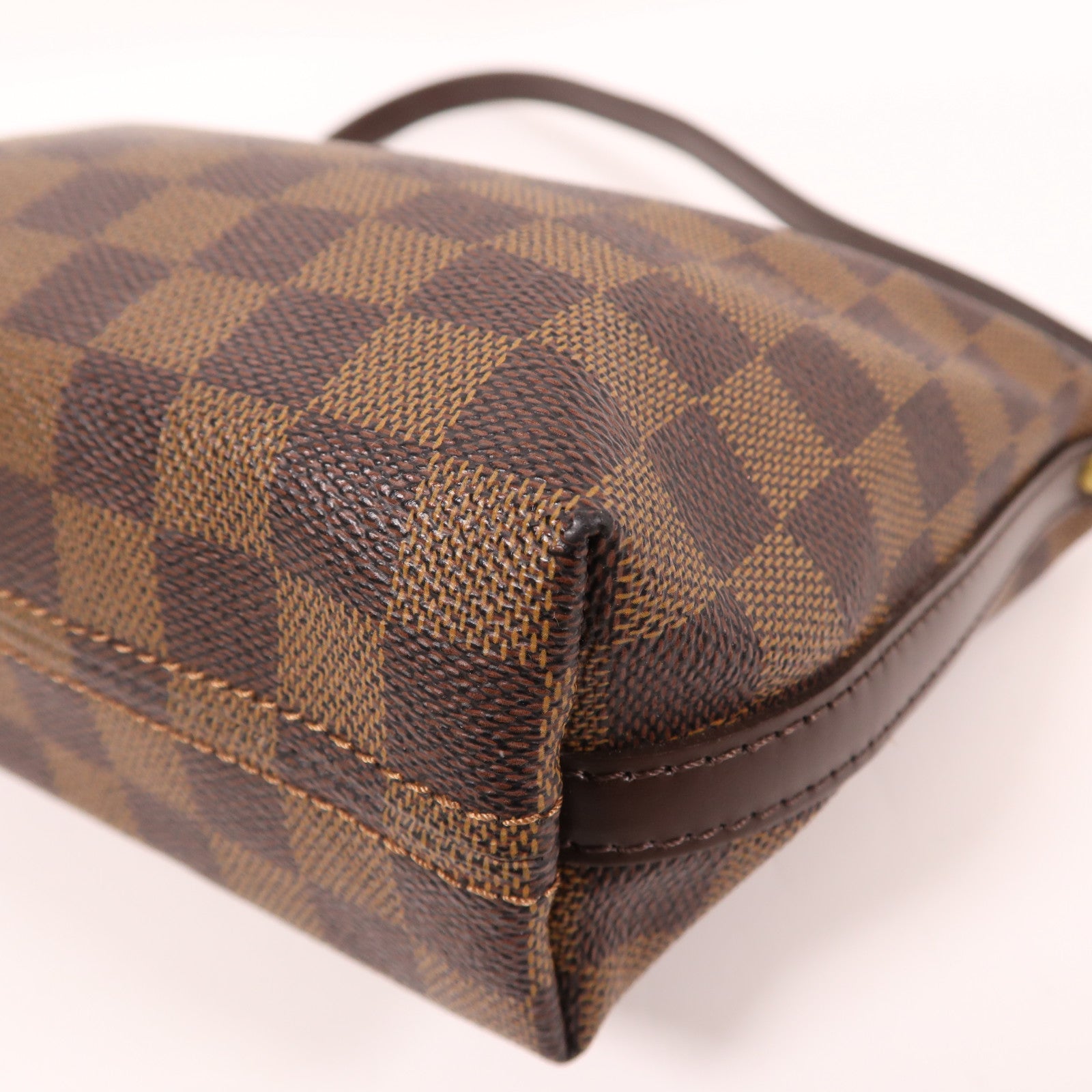 LOUIS VUITTON Damier Illovo PM金扣肩背袋棕色