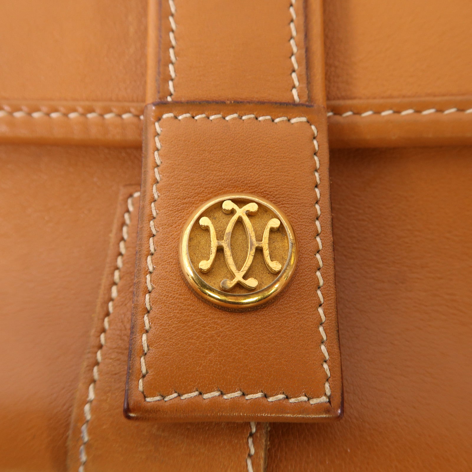 HERMES 牛皮皮革Noumea金扣肩背袋Gold