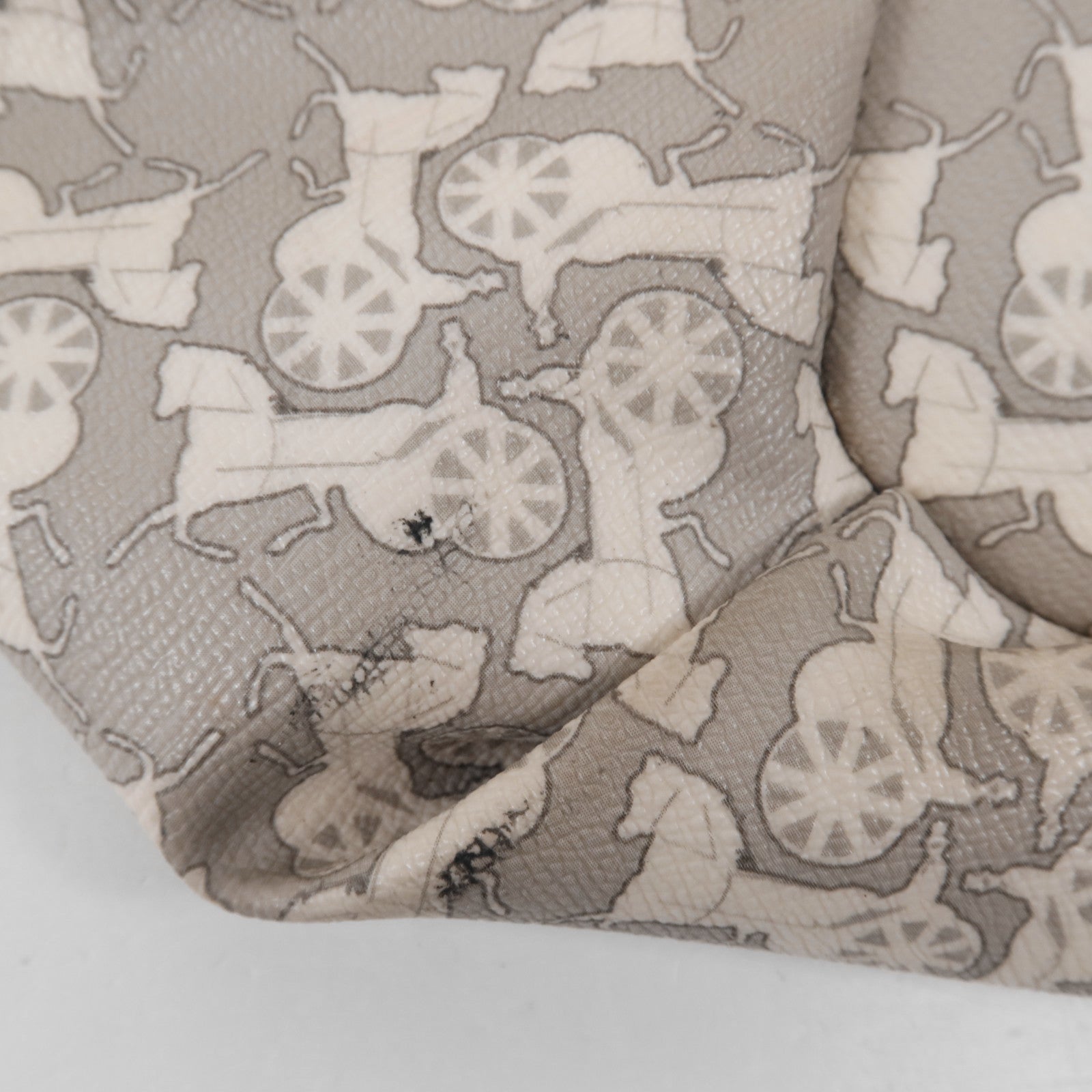 CELINE 塗層帆布Tote Bag銀扣手挽袋