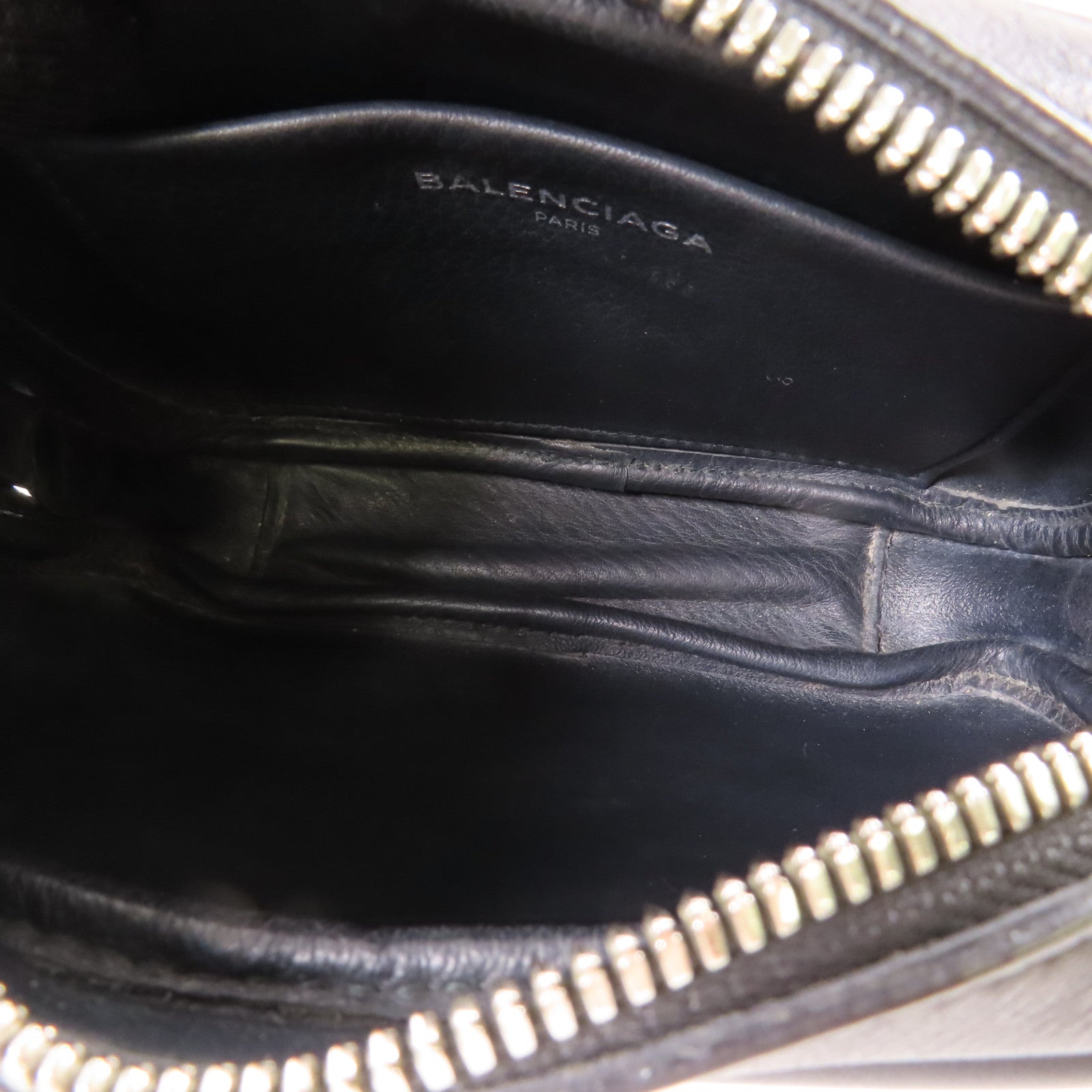 BALENCIAGA SHW Everyday Camera Shoulder Bag 489809 Calfskin Leather Black