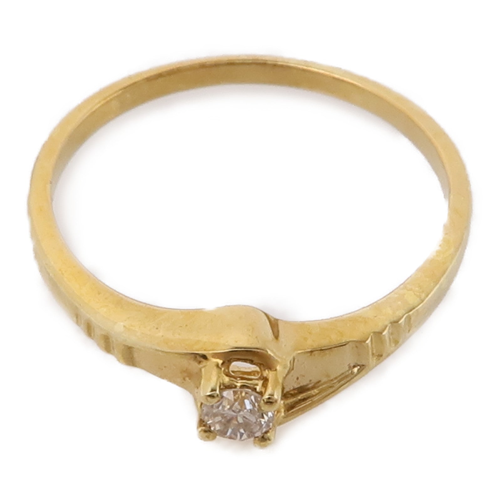 JEWELRY 18K黃金Diamond Ring鑽石戒指US#6.25