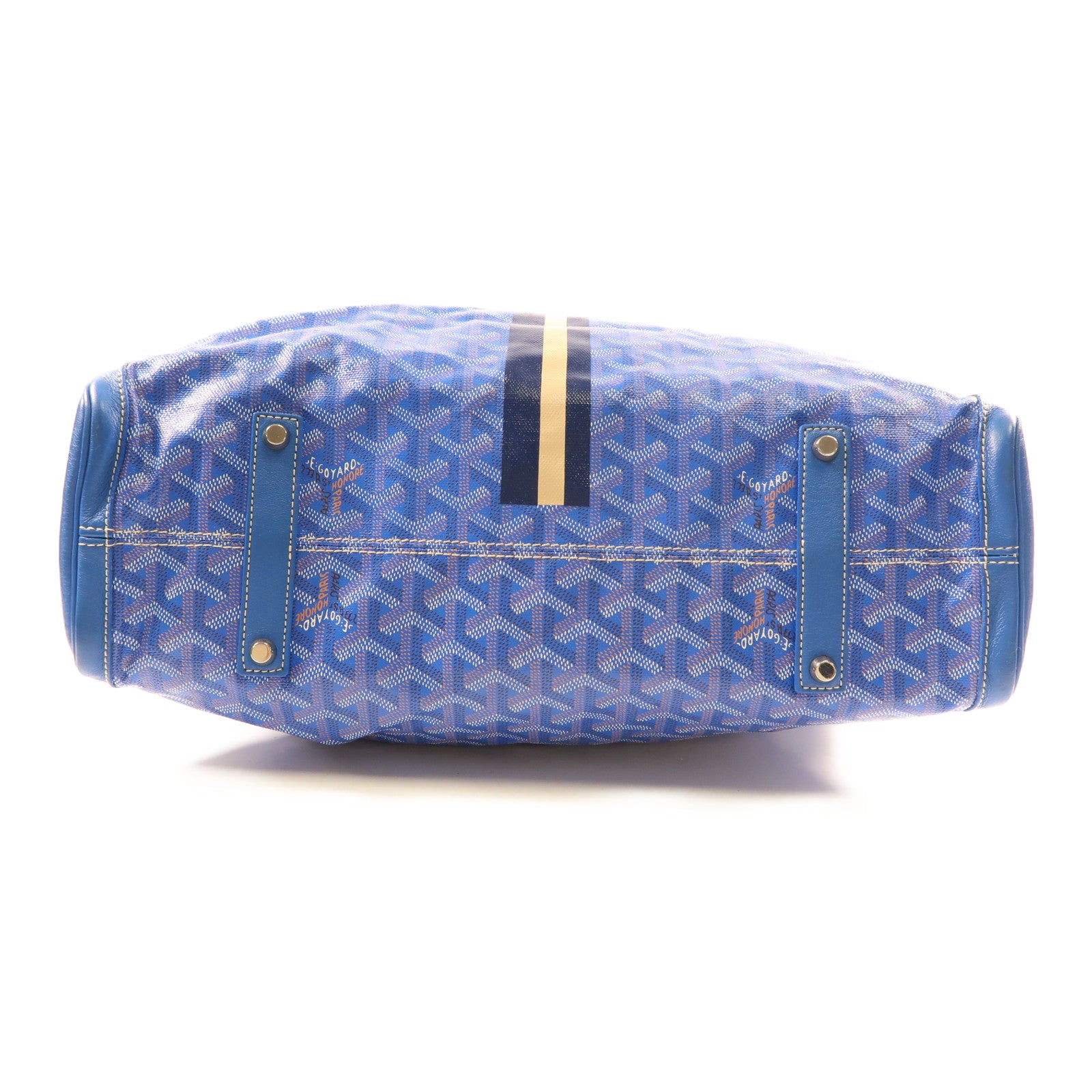 GOYARD 塗層帆布2Way Shoulder銀扣手挽肩背兩用袋