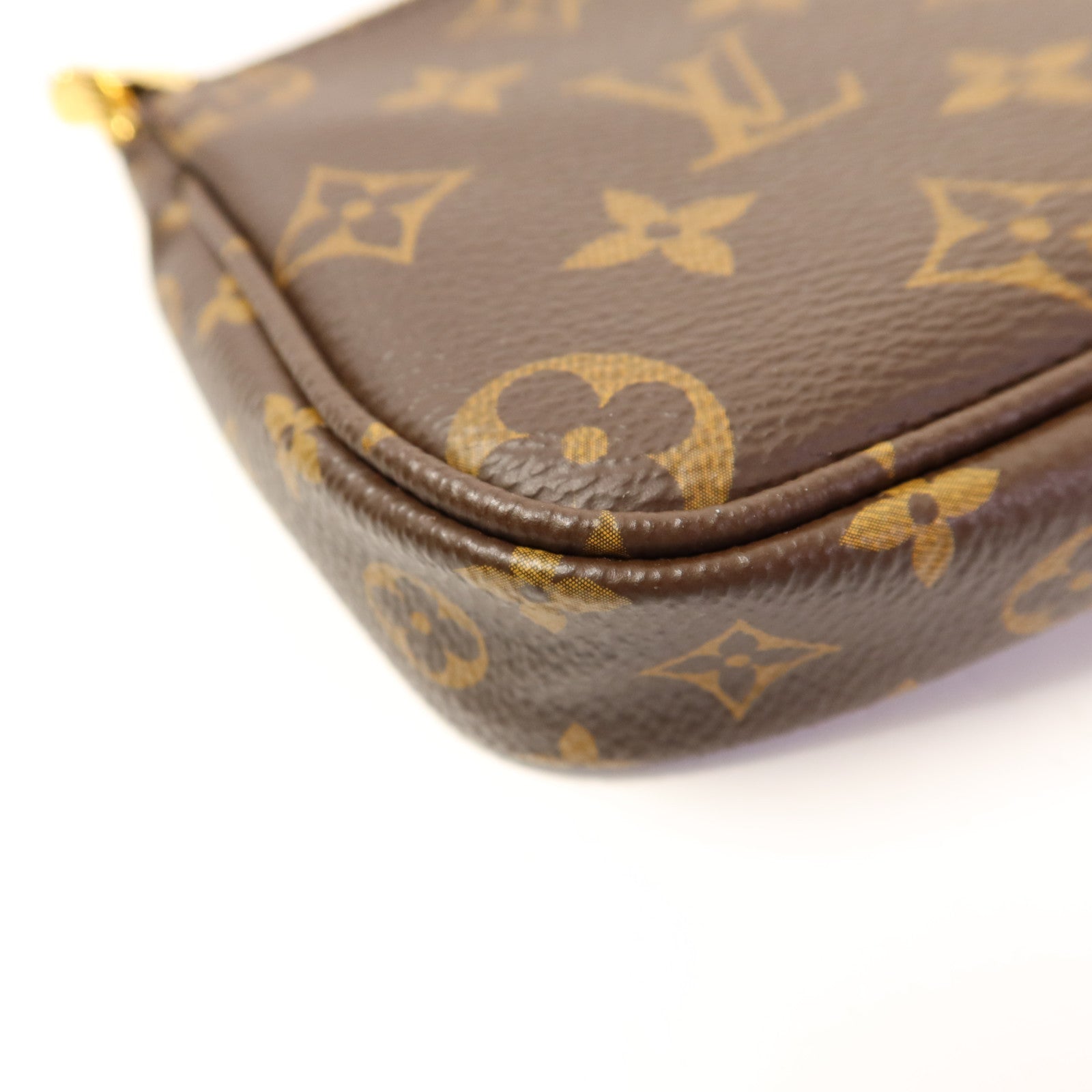LOUIS VUITTON Monogram Multi Pochette Accessoires金扣手挽肩背兩用袋棕色