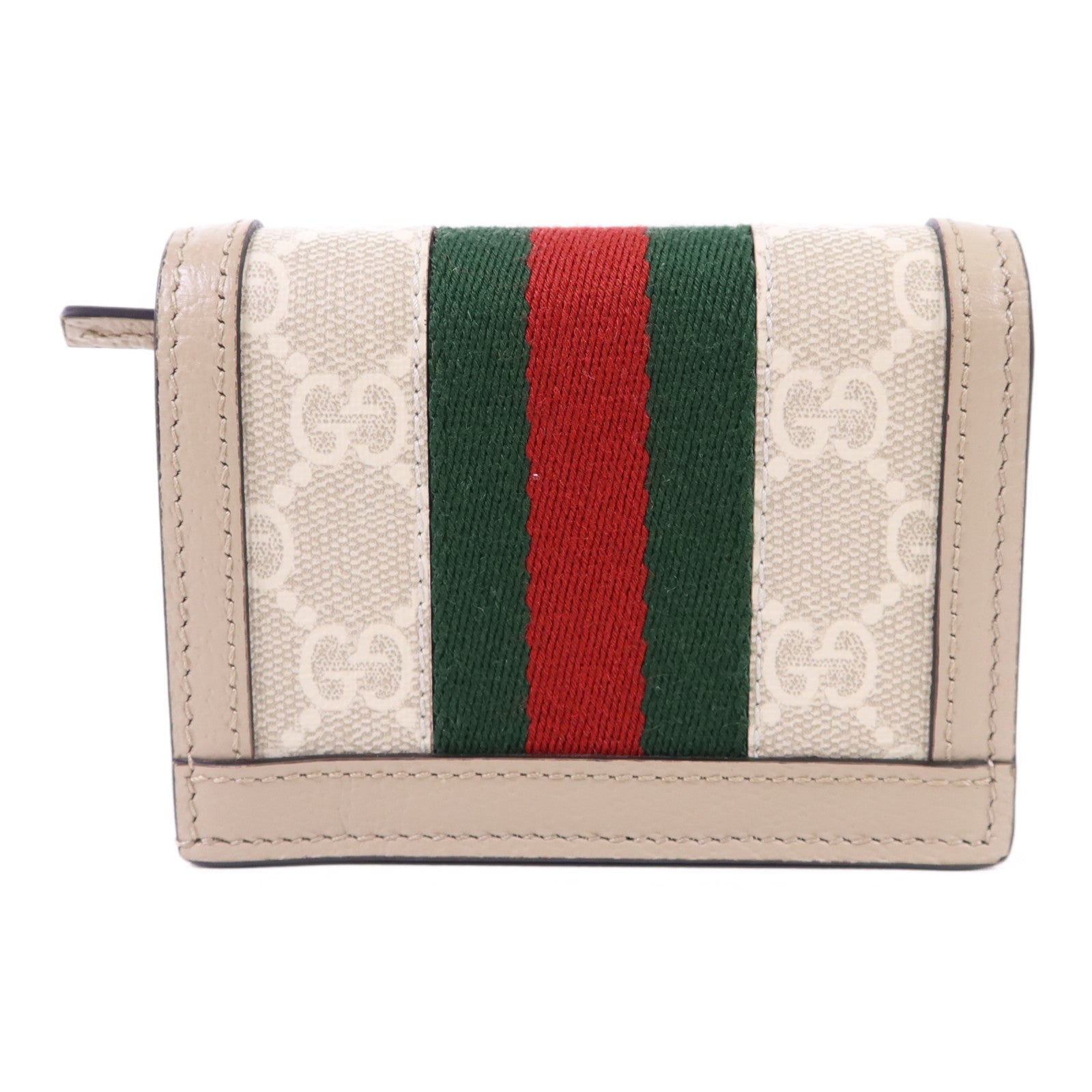 GUCCI 塗層帆布Ophidia GG Card Case Wallet金扣錢包