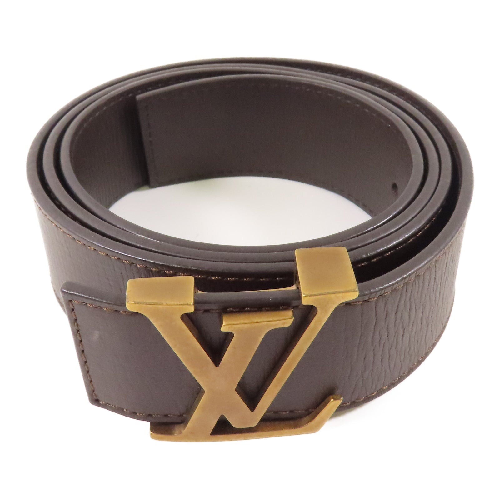 LOUIS VUITTON 牛皮皮革S.T. LV Initials皮帶