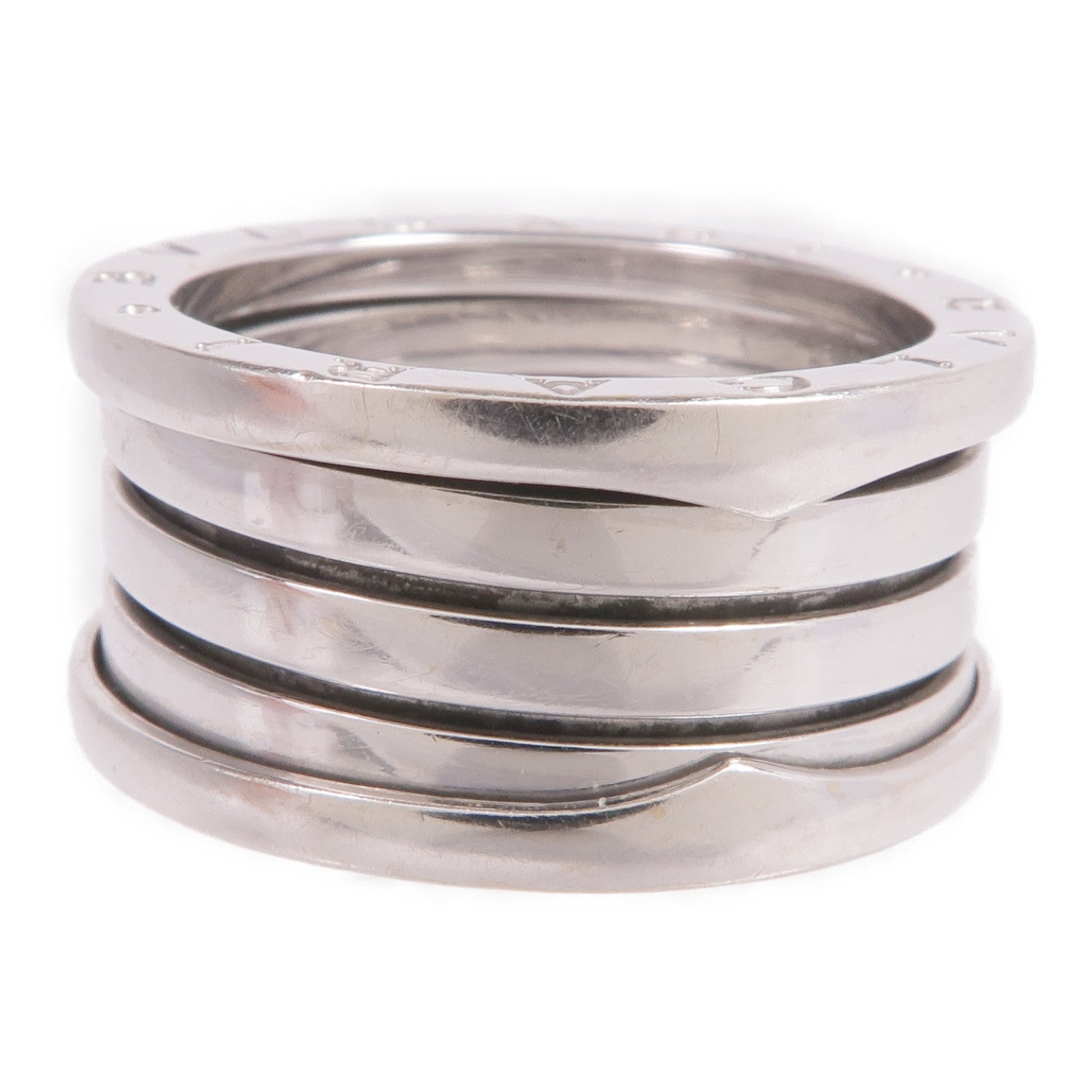 BVLGARI 18K白金B.zero1 Four-Band Ring戒指Bvlgari#58/US#8
