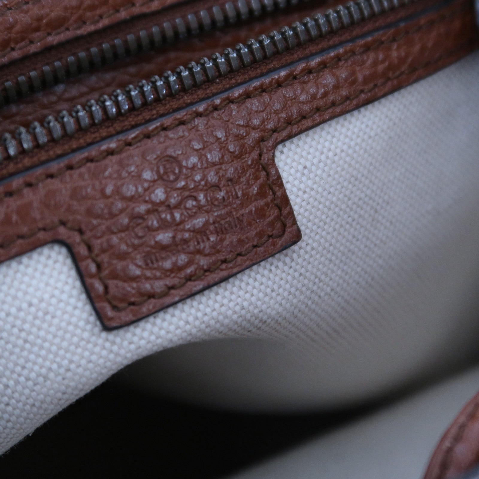 GUCCI 牛仔布/牛皮皮革GG Backpack背包