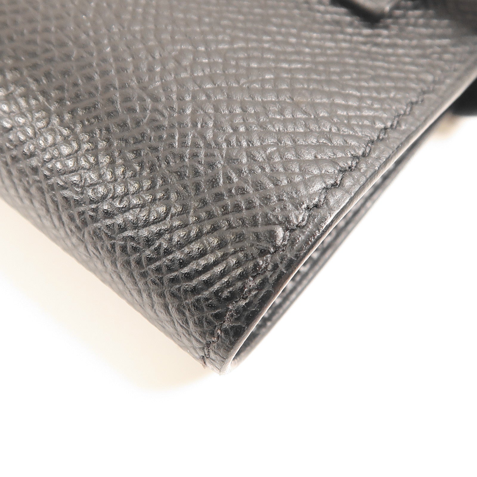 HERMES 【激減優惠】Epsom皮革Kelly Depliant Medium金扣錢包