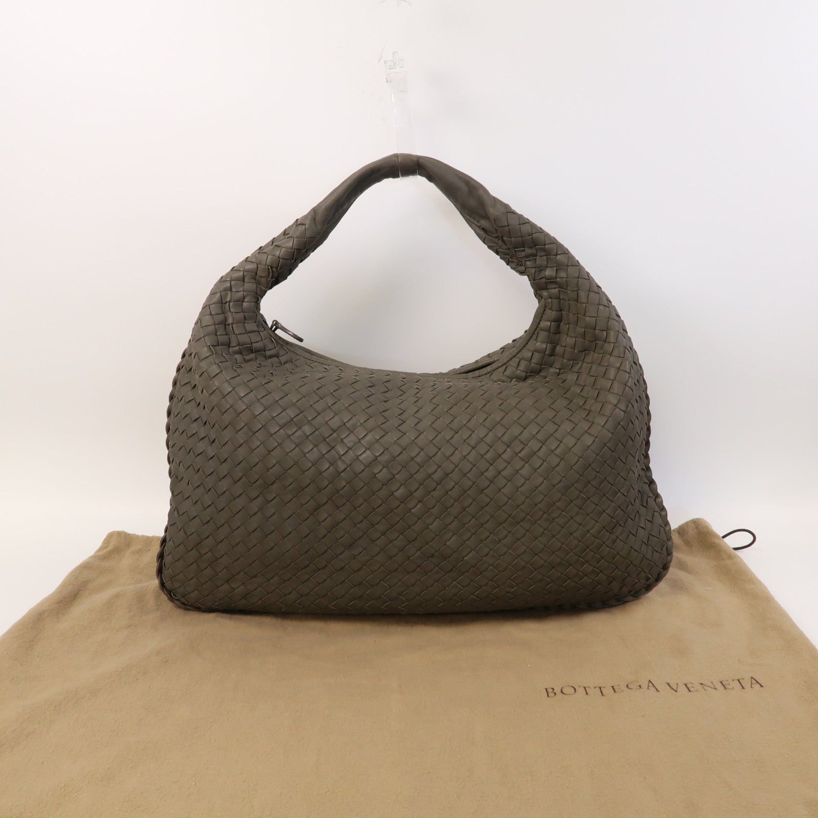 BOTTEGA VENETA 織紋牛皮皮革Shoulder Bag肩背袋綠色