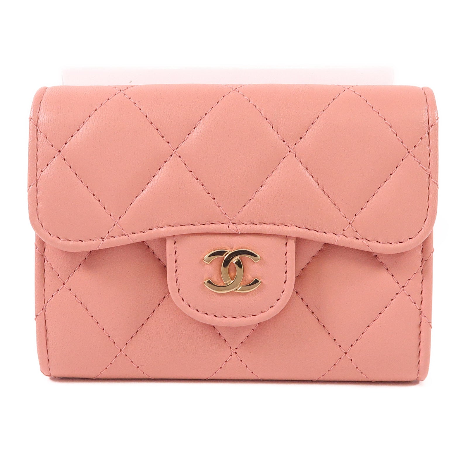 CHANEL 羊皮皮革Card Case金扣卡片套