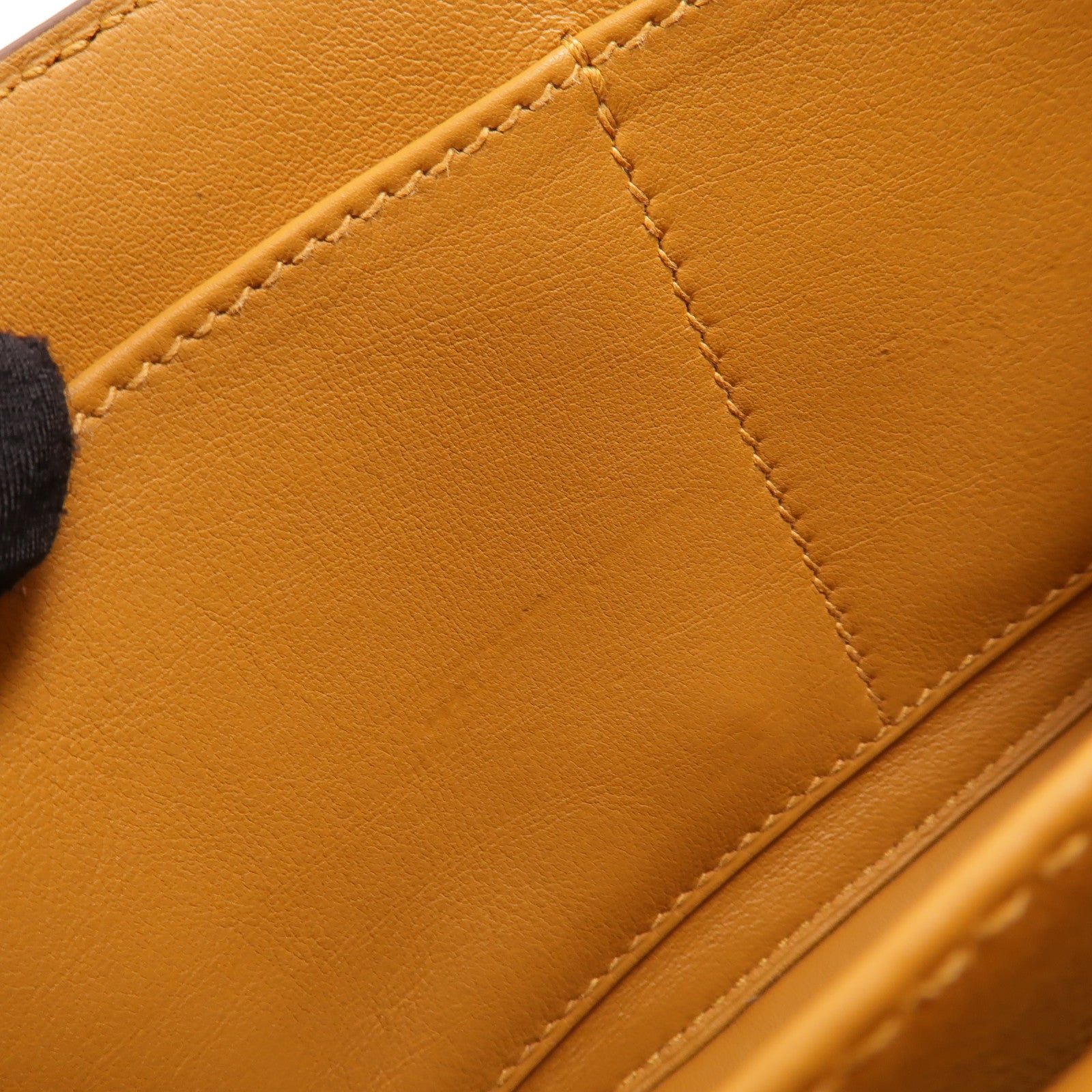 HERMES Chevre皮革Geta肩背袋Caramel