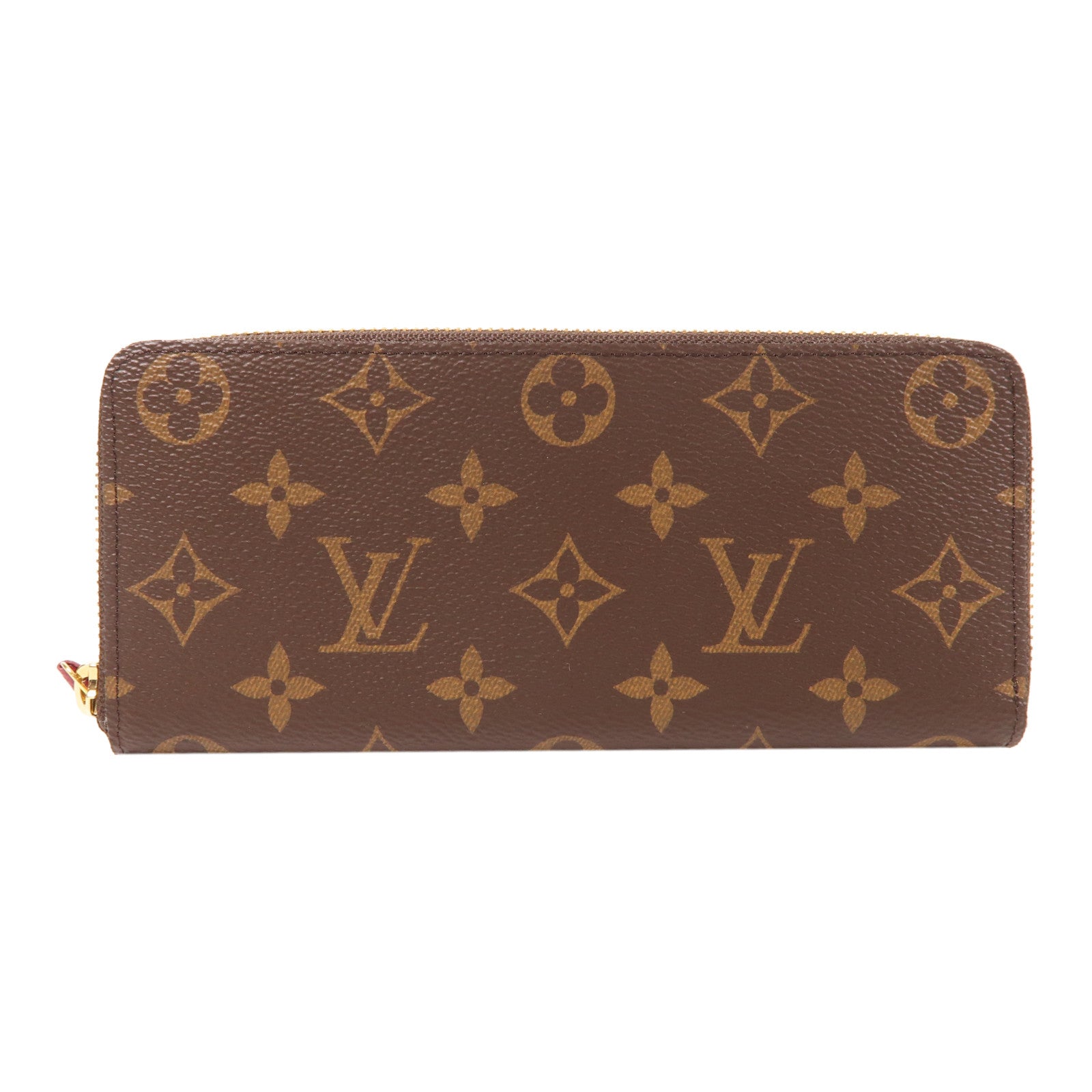 LOUIS VUITTON Monogram Clemence Wallet金扣長錢包棕色