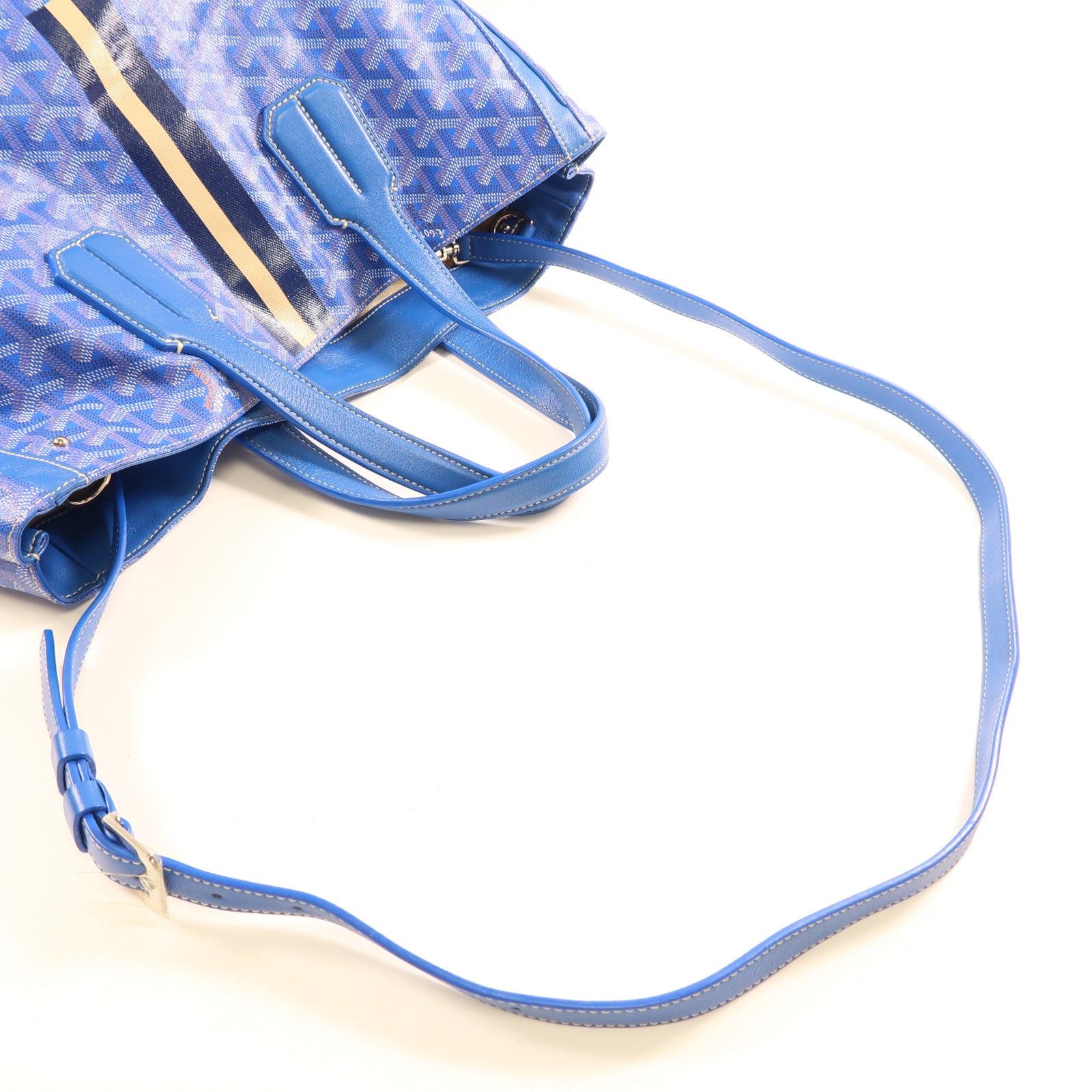 GOYARD 塗層帆布2Way Shoulder銀扣手挽肩背兩用袋