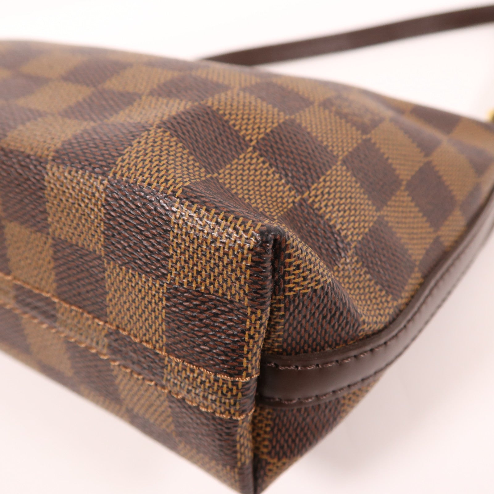 LOUIS VUITTON Damier Illovo PM金扣肩背袋棕色