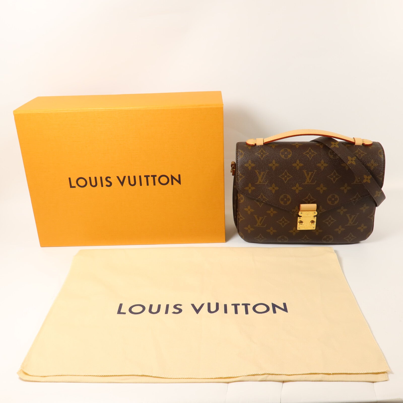 LOUIS VUITTON Monogram Pochette Metis MM手挽肩背兩用袋