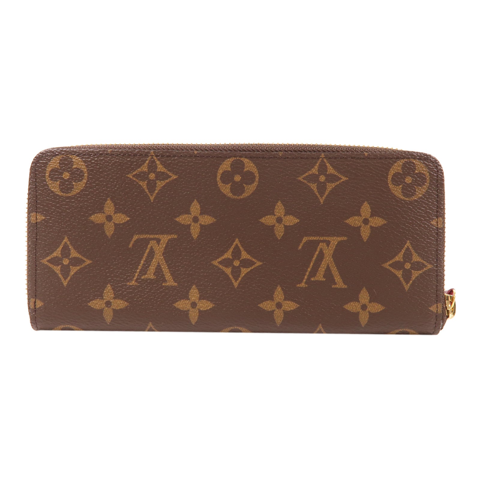 LOUIS VUITTON Monogram Clemence Wallet金扣長錢包棕色