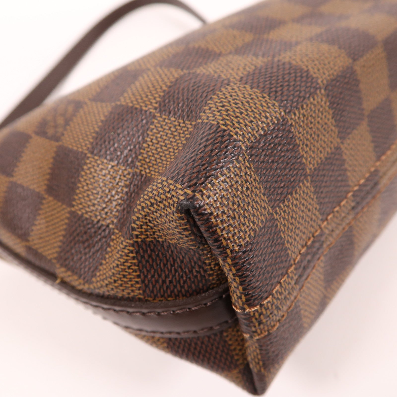 LOUIS VUITTON Damier Illovo PM金扣肩背袋棕色