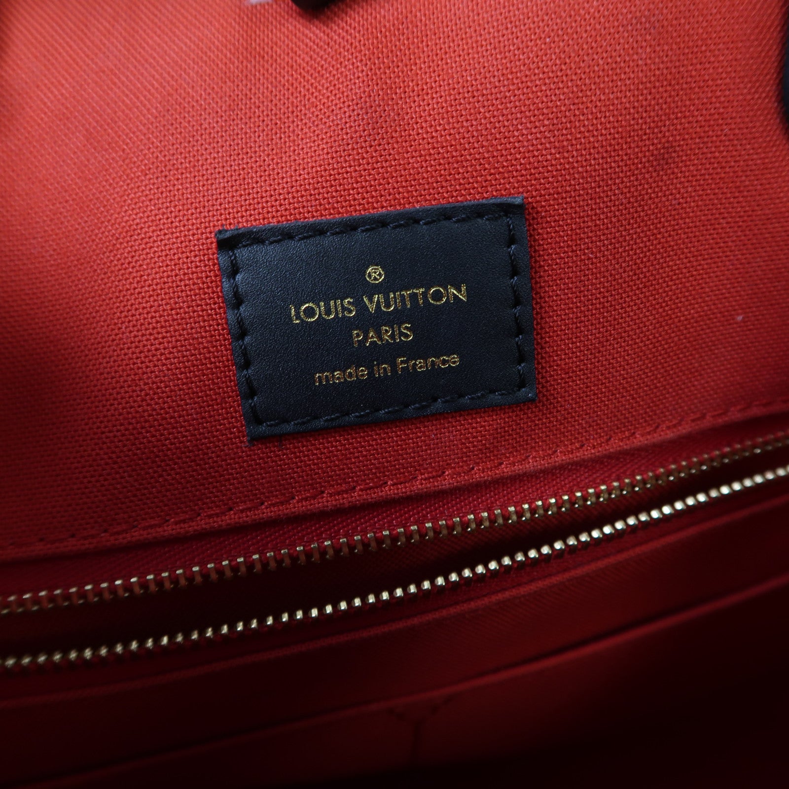 LOUIS VUITTON Monogram On the Go MM金扣手挽肩背兩用袋啡色