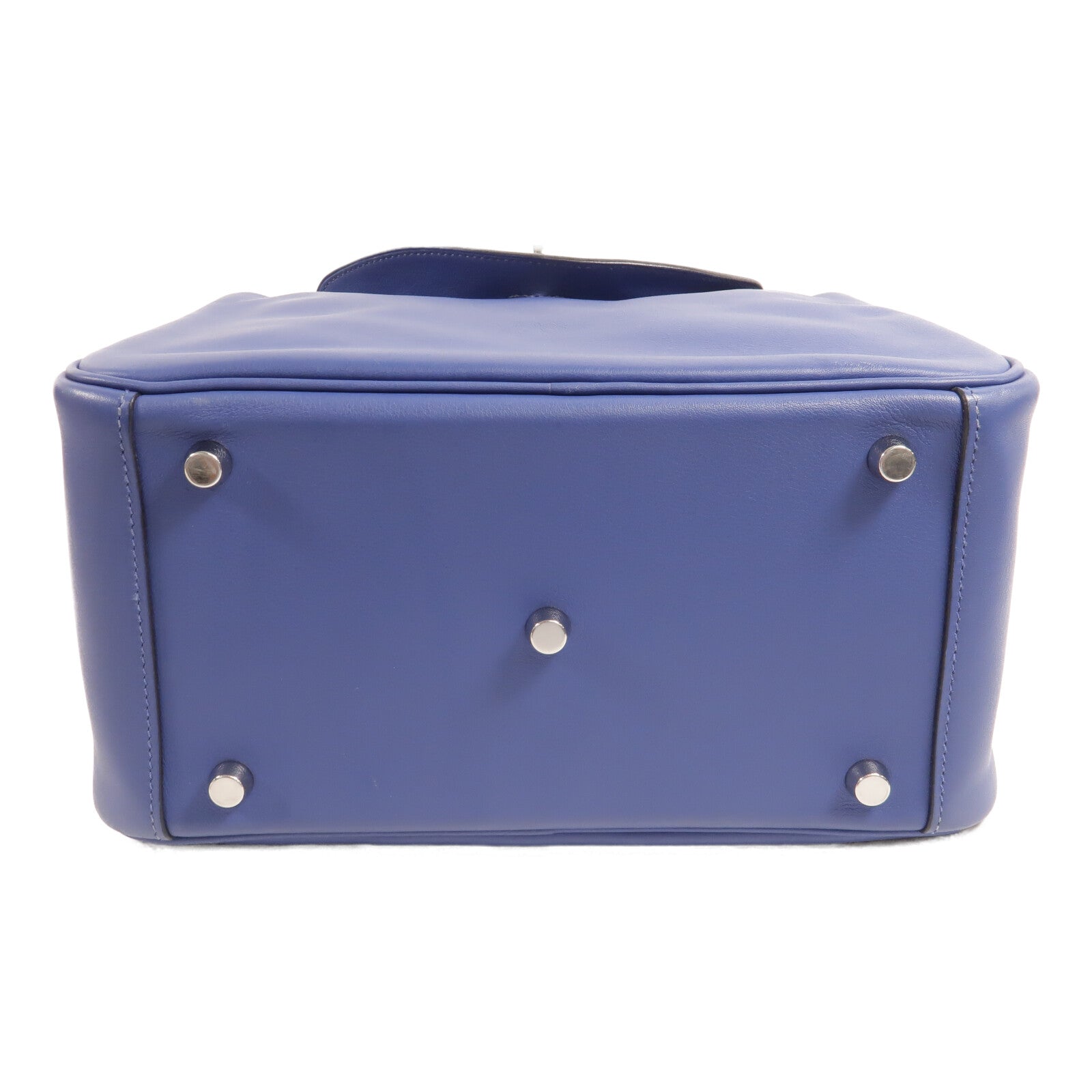 HERMES Swift皮革Lindy 26手挽肩背兩用袋Bleu Brighton