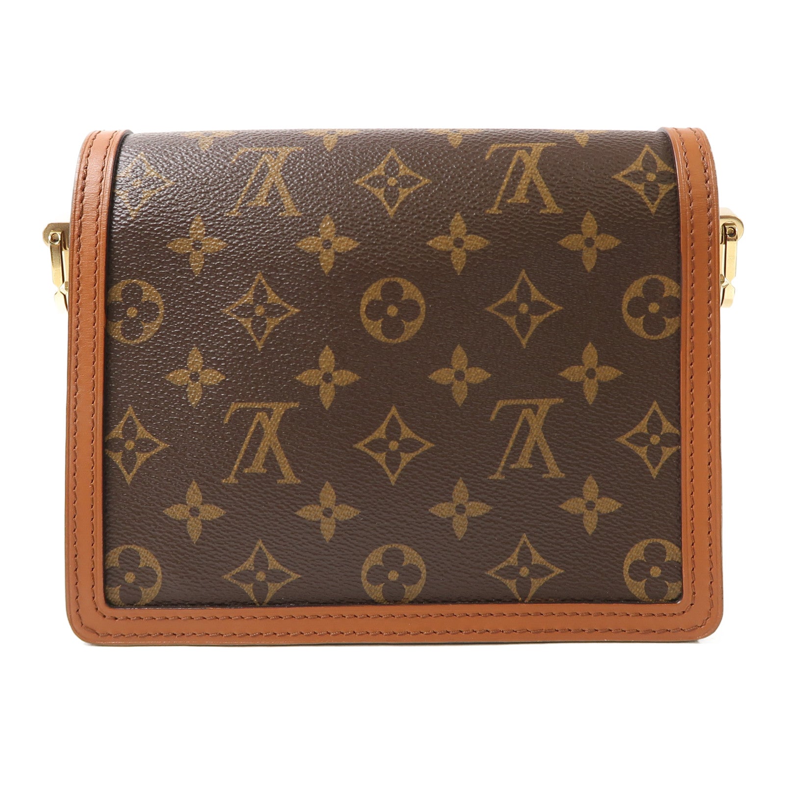 LOUIS VUITTON 【激減優惠】Monogram Dauphine金扣肩背袋啡色