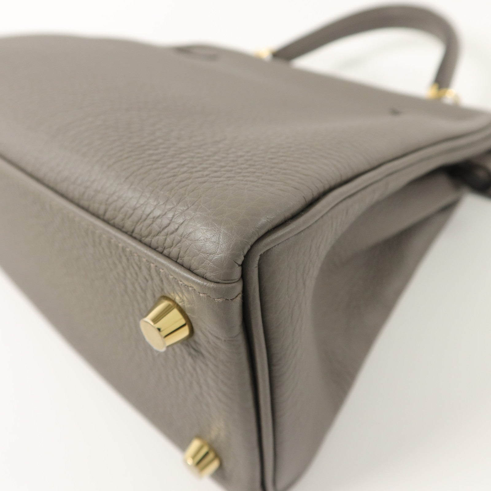 HERMES Togo皮革Kelly 25手挽肩背兩用袋Etain
