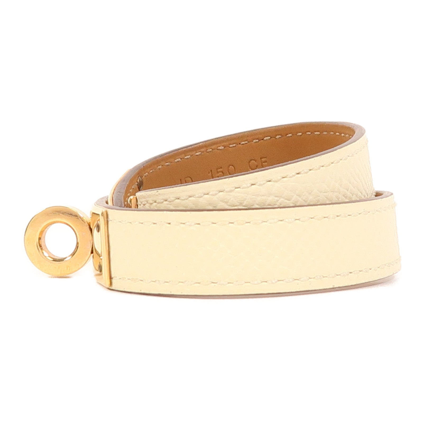 HERMES Epsom皮革Kelly Double Tour T1手鐲Nata