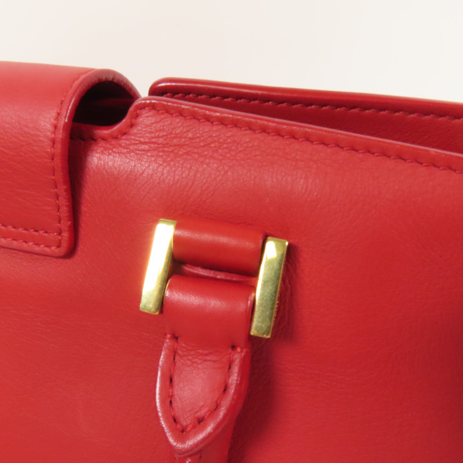 SAINT LAURENT 牛皮皮革Y Line Mini金扣手挽肩背兩用袋