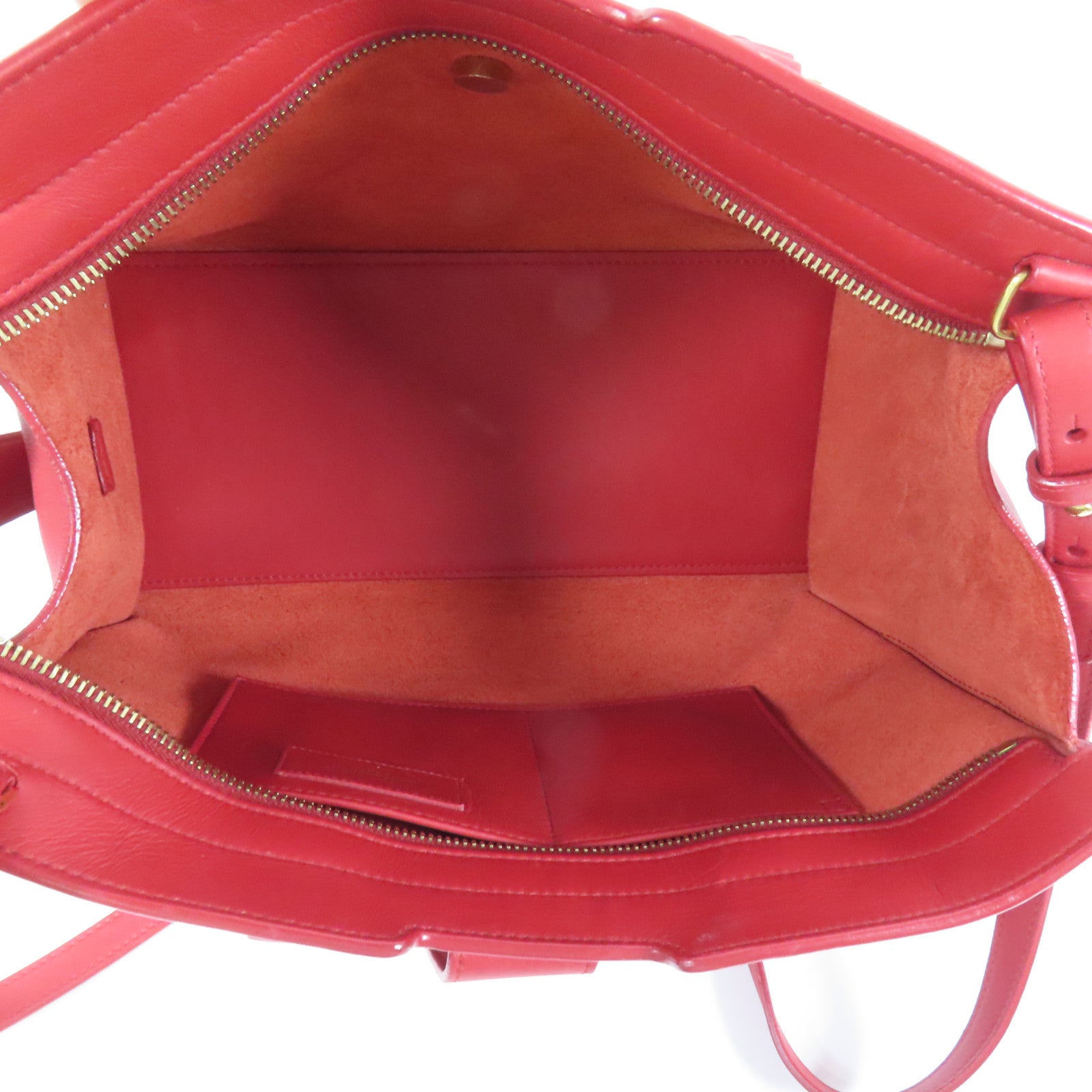 SAINT LAURENT 牛皮皮革Y Line Mini金扣手挽肩背兩用袋