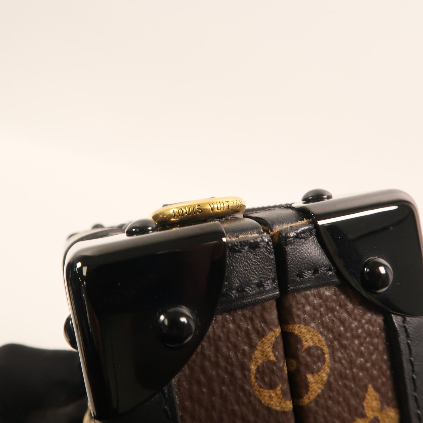 LOUIS VUITTON Monogram Petite Malle金扣肩背袋