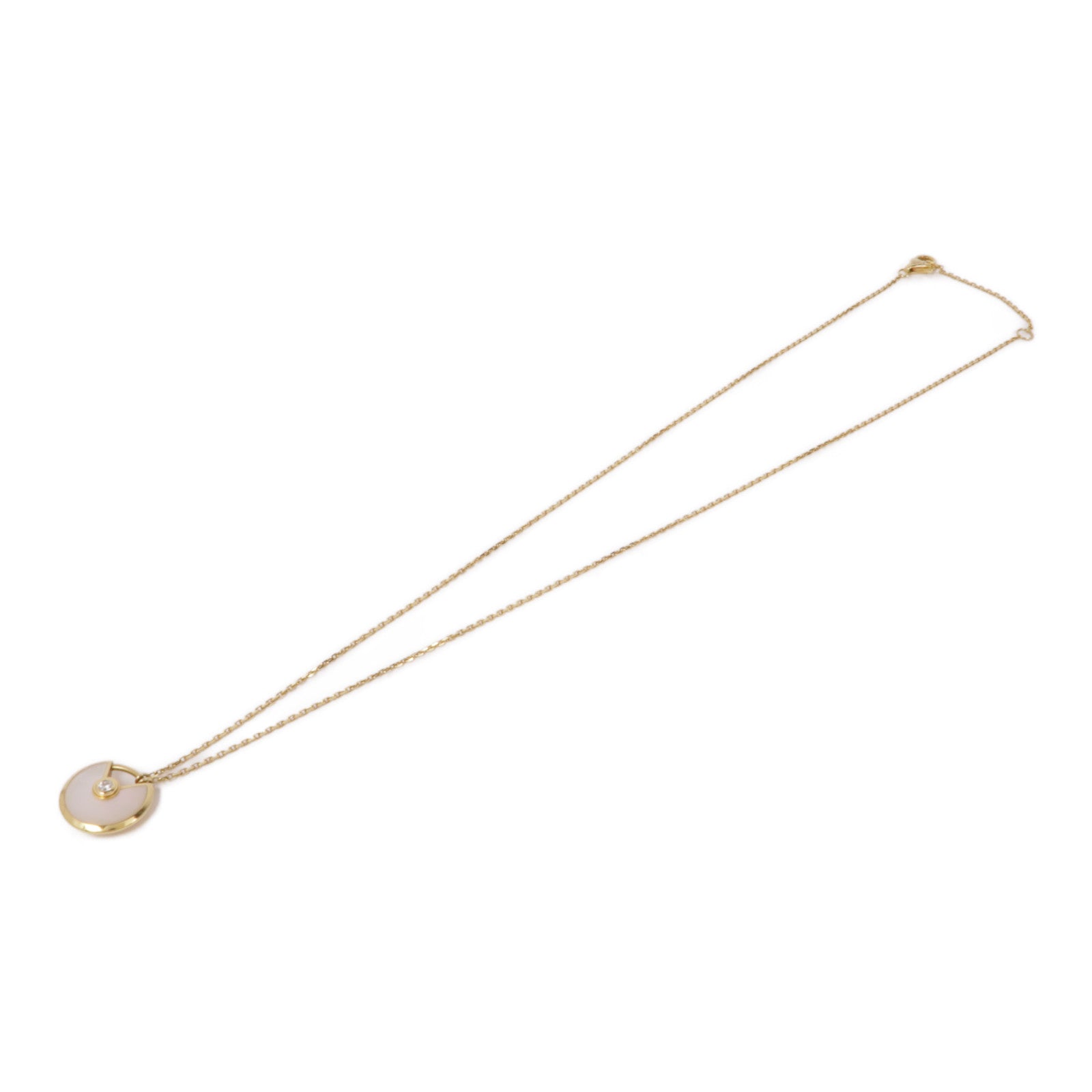 CARTIER 18K黃金/珍珠母Amulette de Cartier項鍊