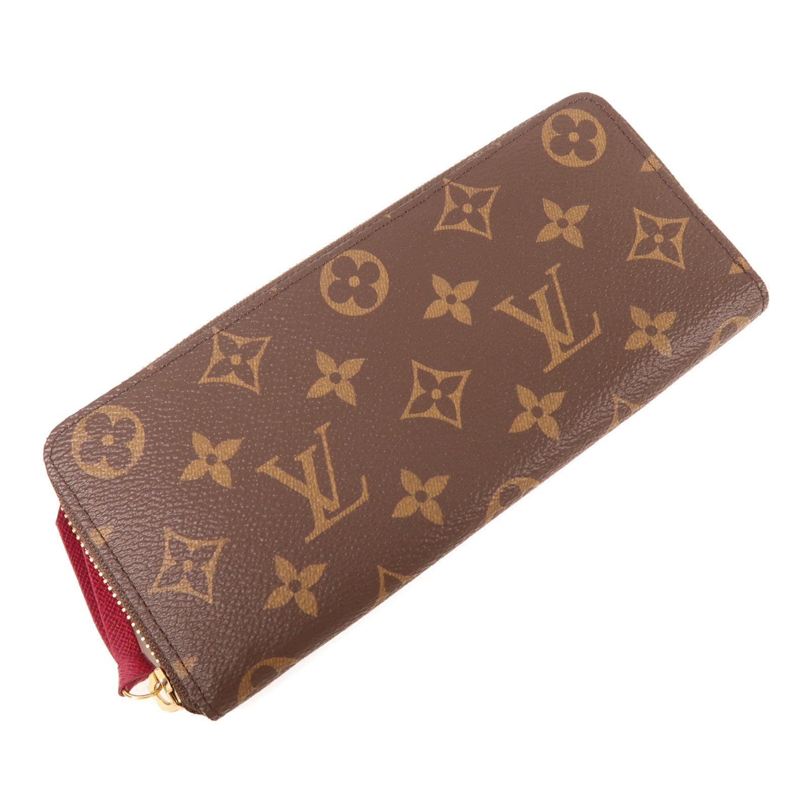 LOUIS VUITTON Monogram Clemence Wallet金扣長錢包棕色
