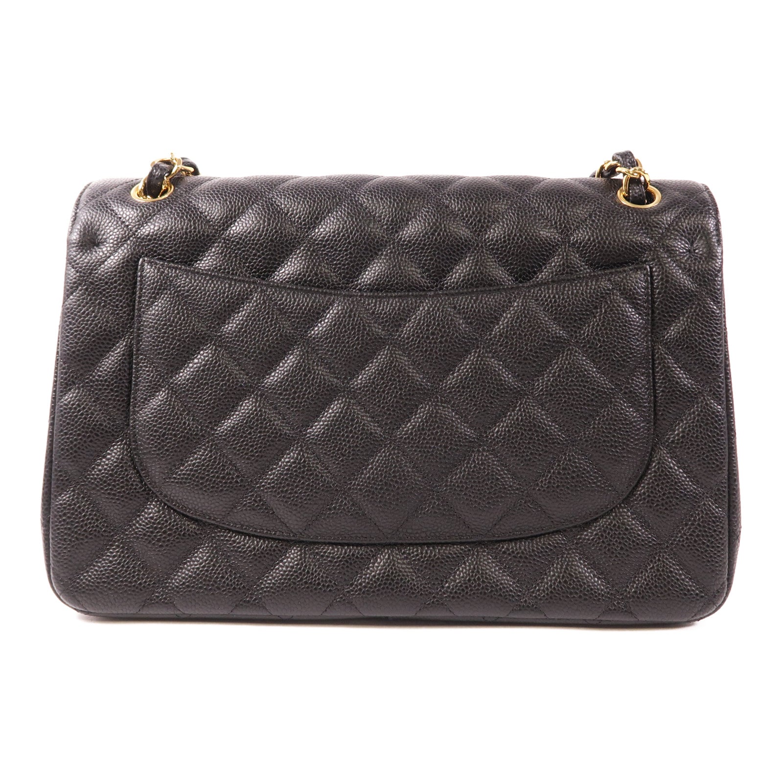 CHANEL 【激減優惠】牛皮皮革Large Classic金扣鏈帶肩背袋