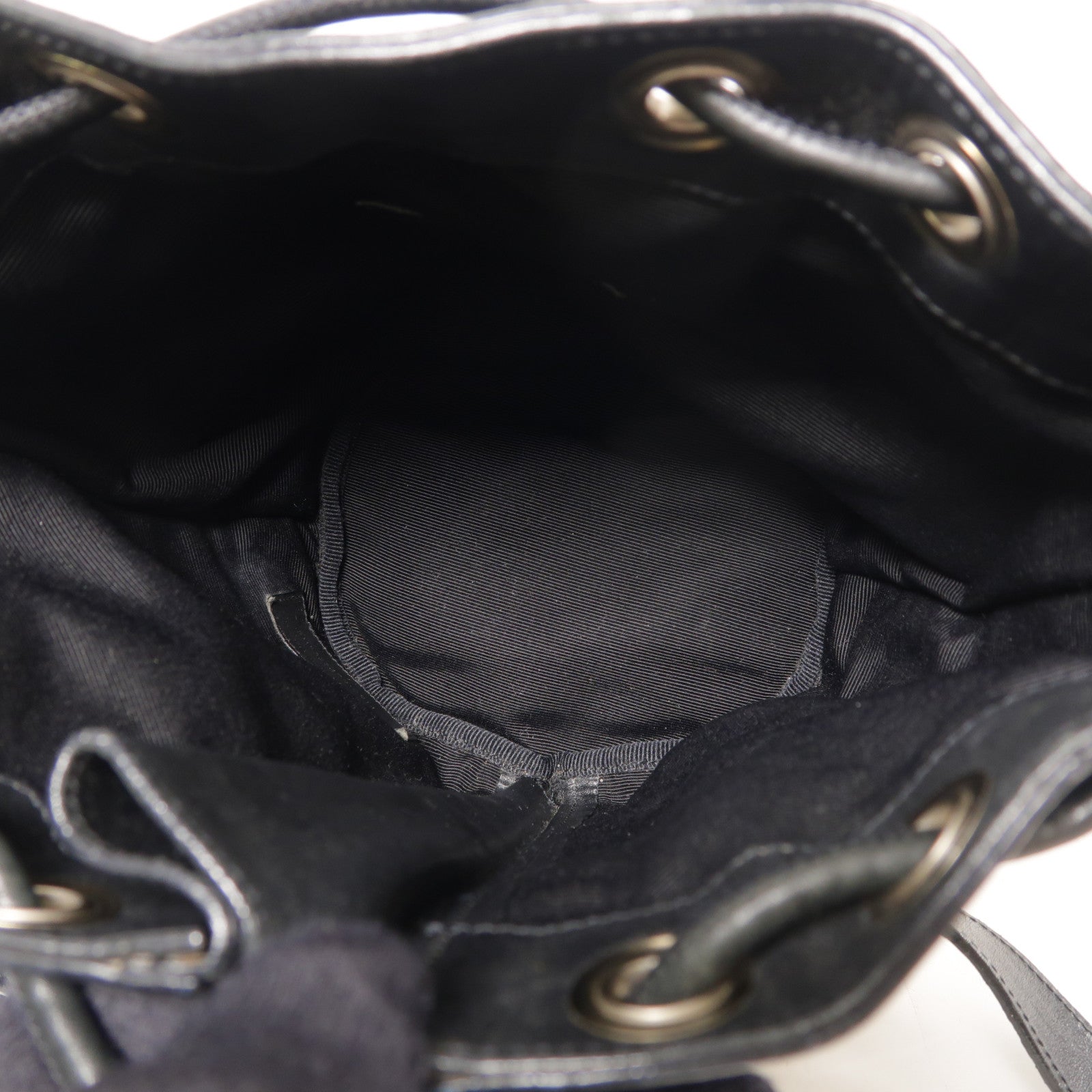 SAINT LAURENT 牛皮皮革Rider Bucket Bag銀扣肩背袋
