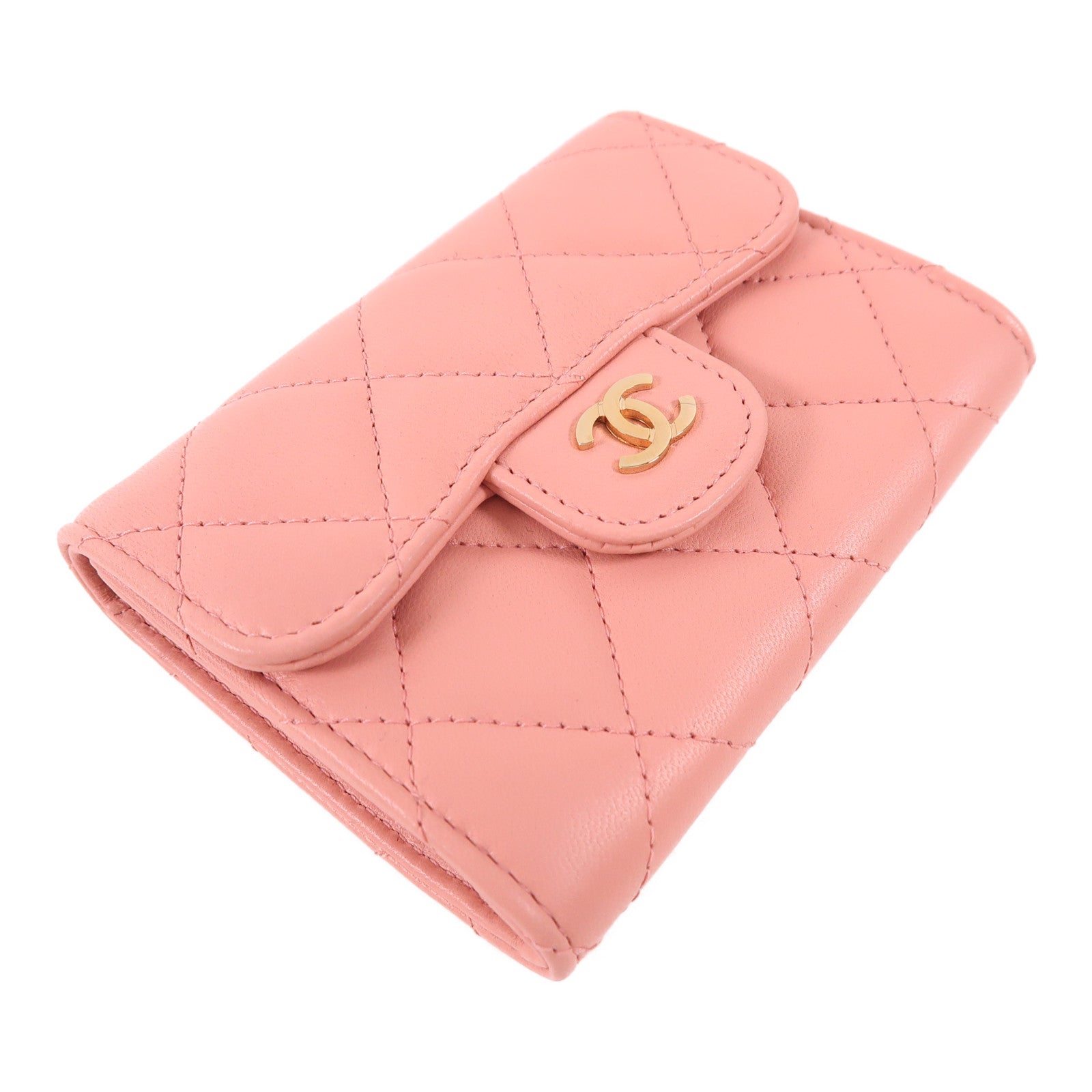 CHANEL 羊皮皮革Card Case金扣卡片套
