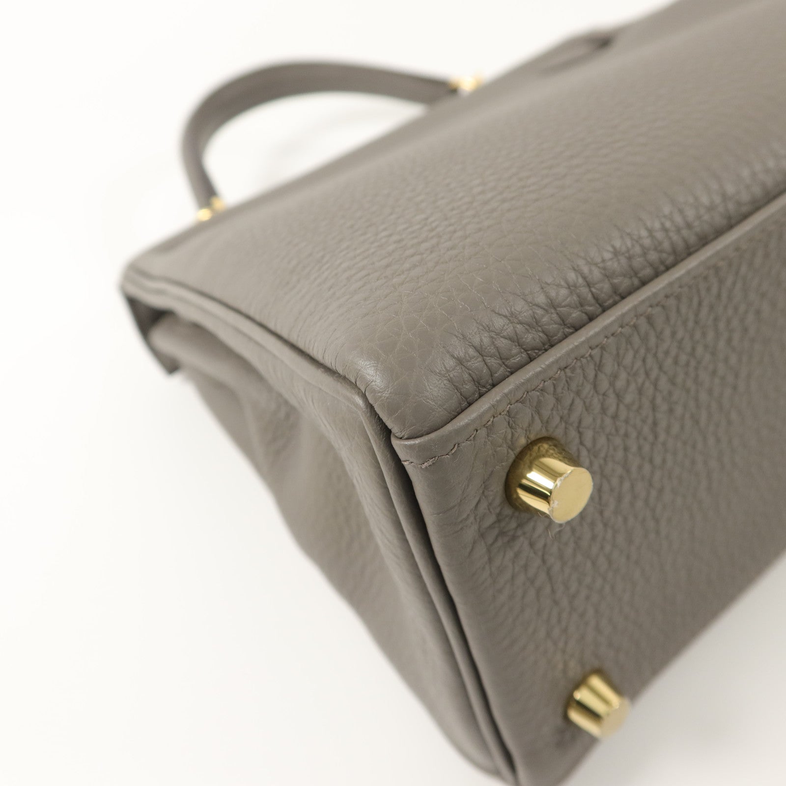 HERMES Togo皮革Kelly 25手挽肩背兩用袋Etain