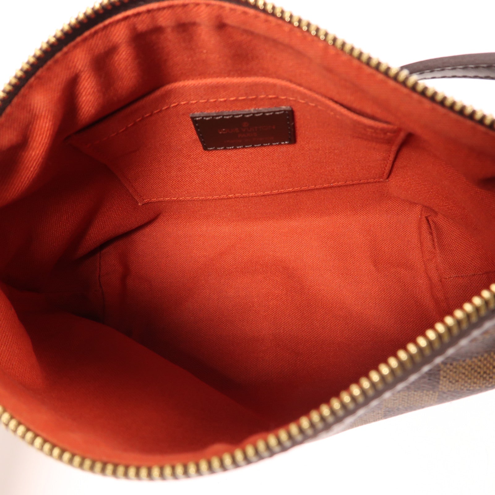 LOUIS VUITTON Damier Illovo PM金扣肩背袋棕色