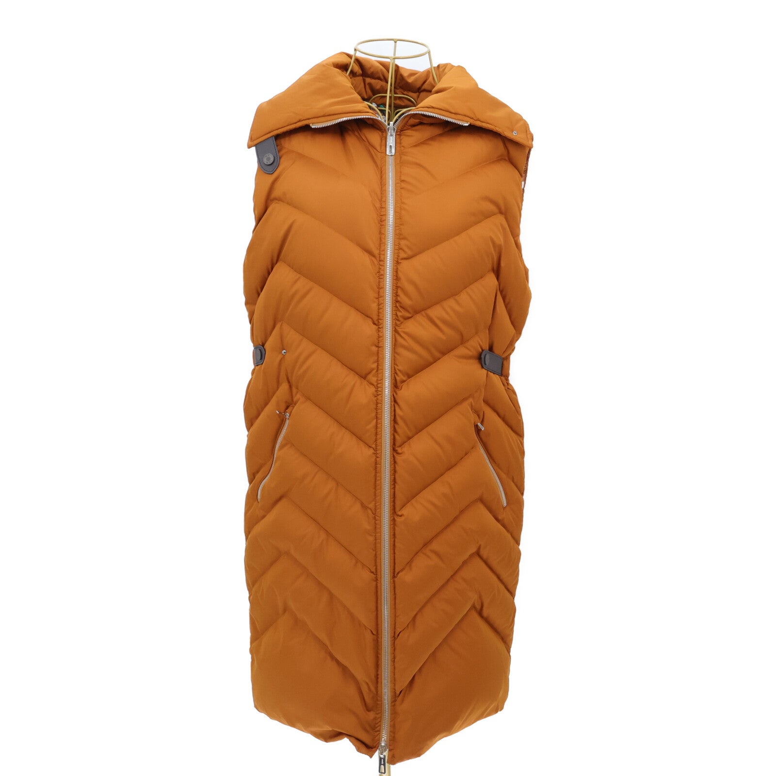 HERMES Quilted Down Puffer Vest上衣