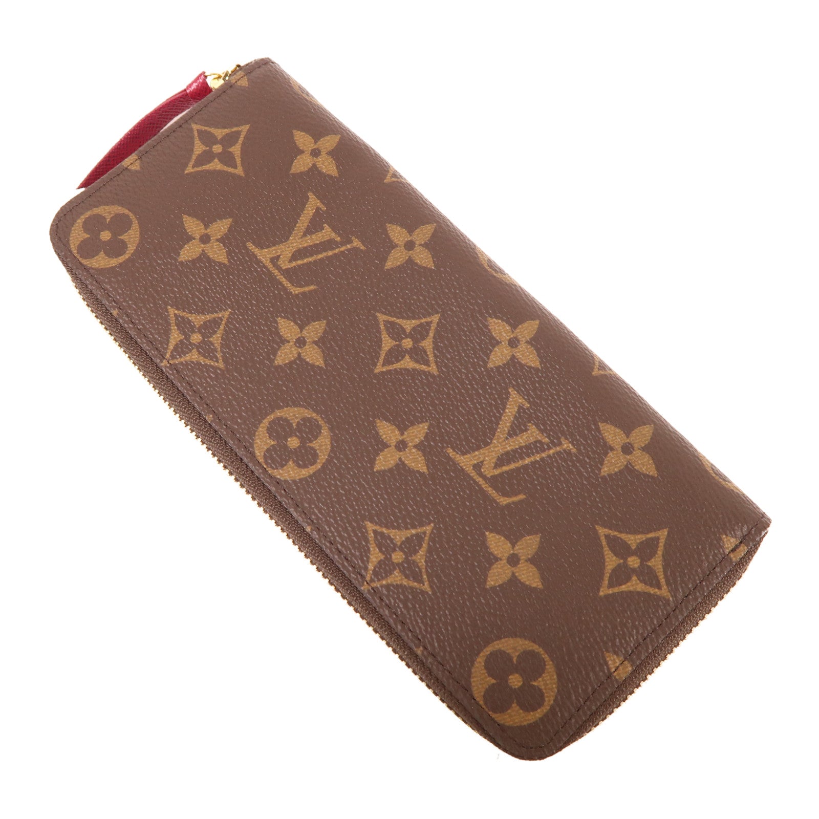 LOUIS VUITTON Monogram Clemence Wallet金扣長錢包棕色